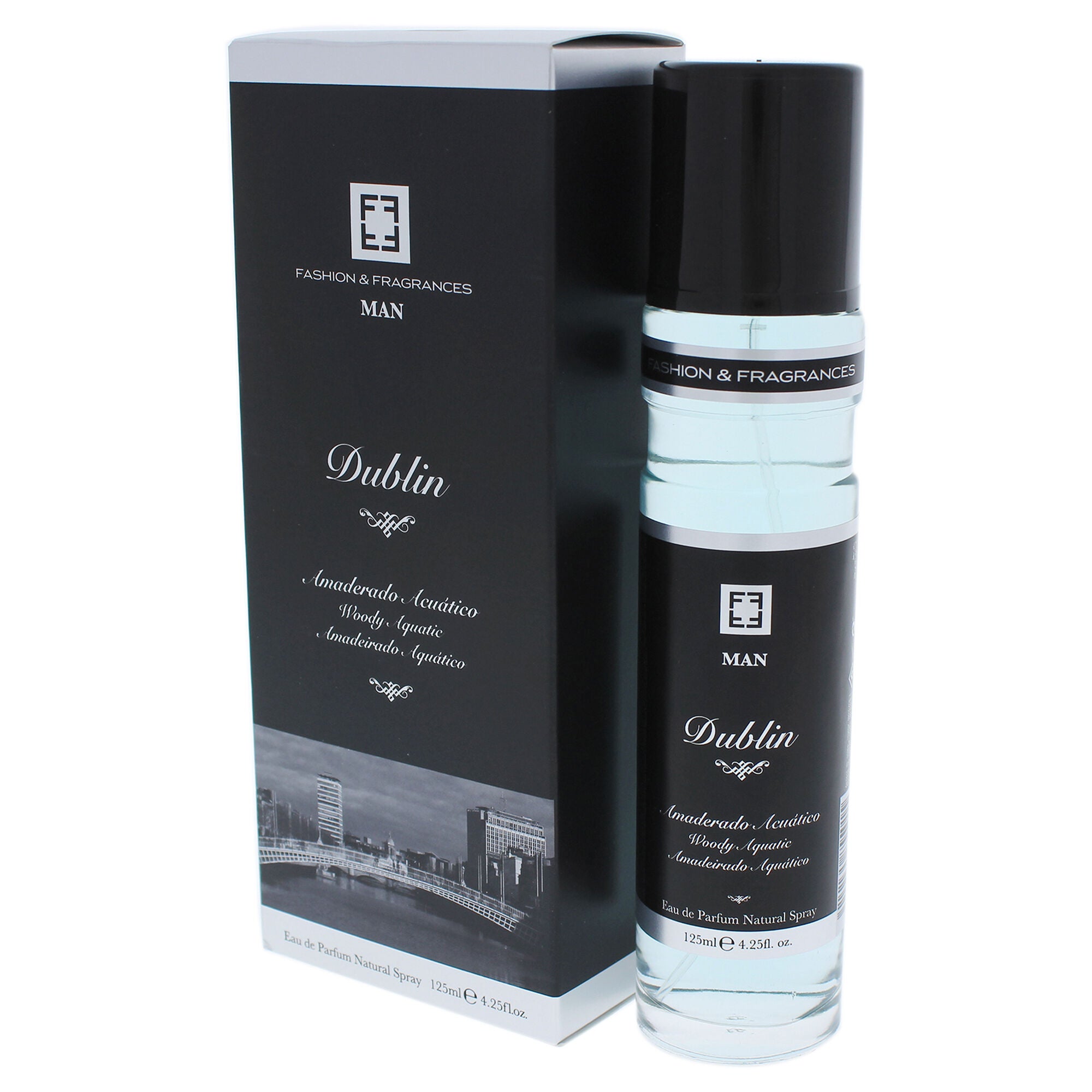 Dublin Woody Aquatic by Fashion and Fragrances for Men - 4.25 oz EDP Spray, See Description, alternate image number 1