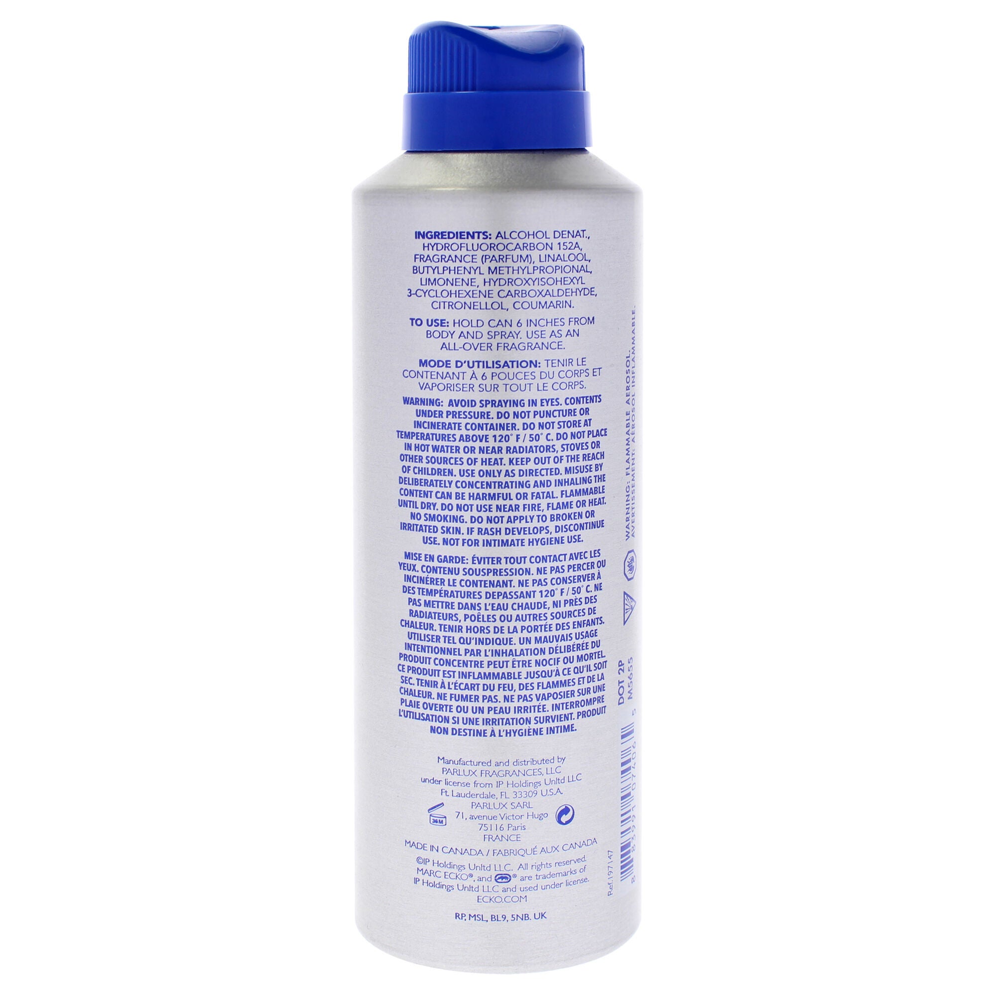 Ecko Blue by Marc Ecko for Men - 6 oz Body Spray, See Description, alternate image number 2