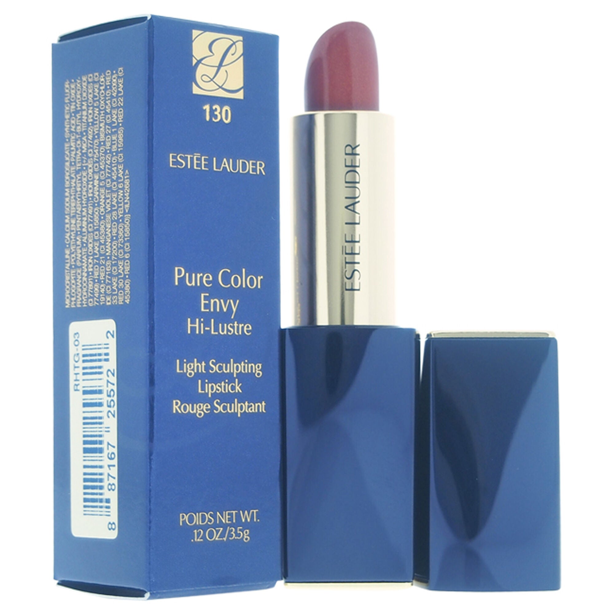 Pure Color Envy Hi-Lustre Light Sculpting Lipstick - 130 Slow Burn by Estee Lauder for Women - 0.12 oz Lipstick, See Description, hi-res image number 0