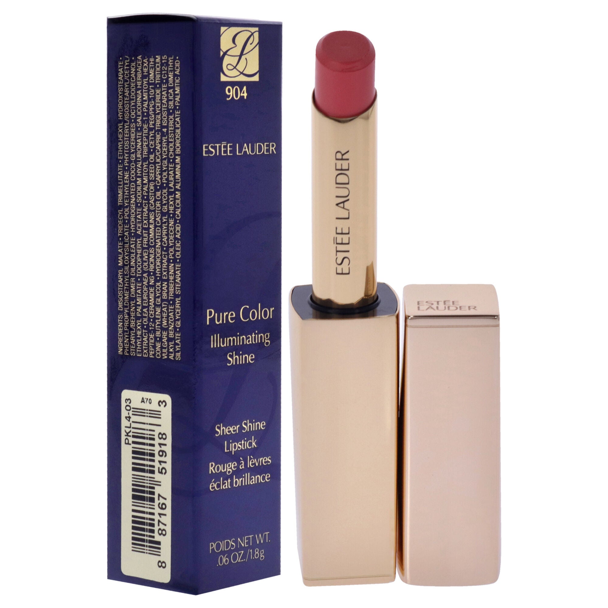 Pure Color Illuminating Shine Lipstick - 904 Dreamlike by Estee Lauder for Women - 0.06 oz Lipstick, , alternate image number 6