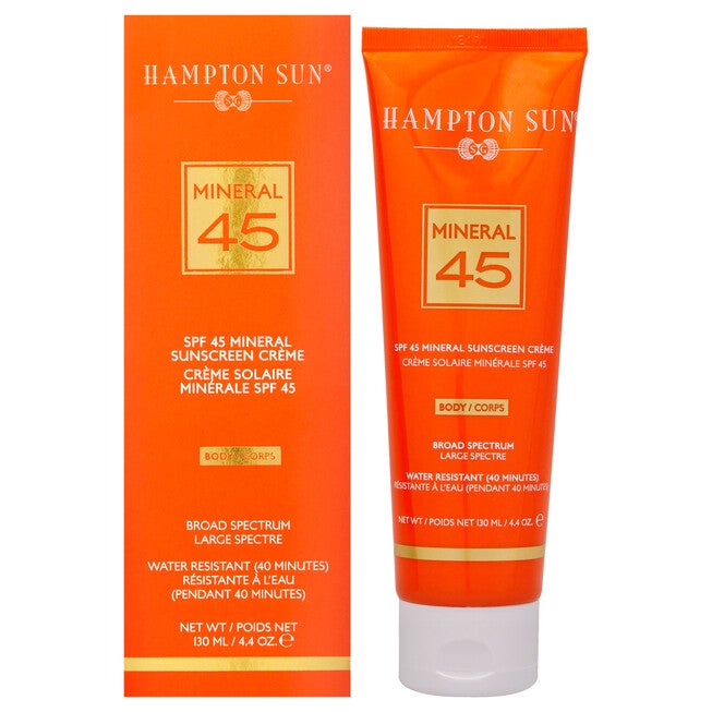 Mineral Sunscreen Creme for Body SPF 45 by Hampton Sun for Unisex - 4.4 oz Sunscreen, NA, hi-res image number null