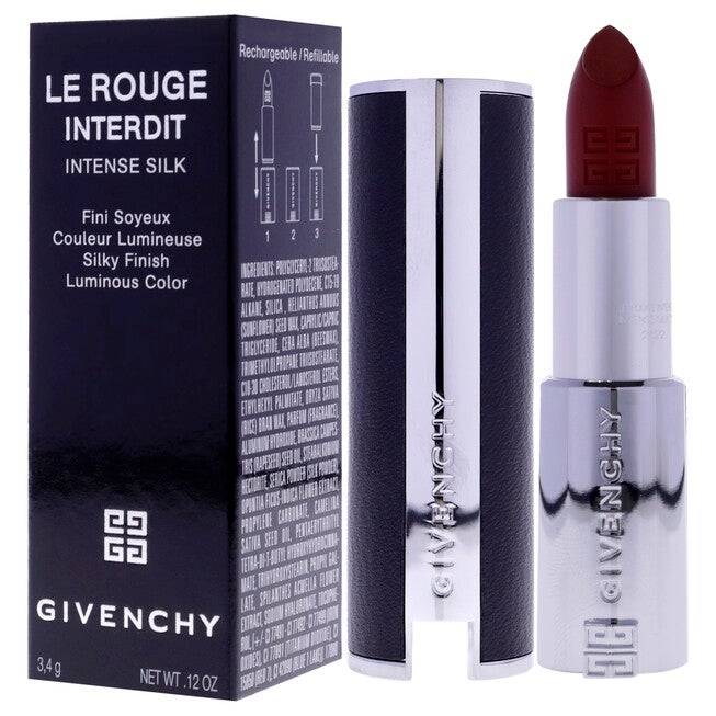 Le Rouge Interdit Intense Silk Lipstick - 37 Rouge Graine by Givenchy for Women - 0.12 oz Lipstick (Refillable), , alternate image number 8