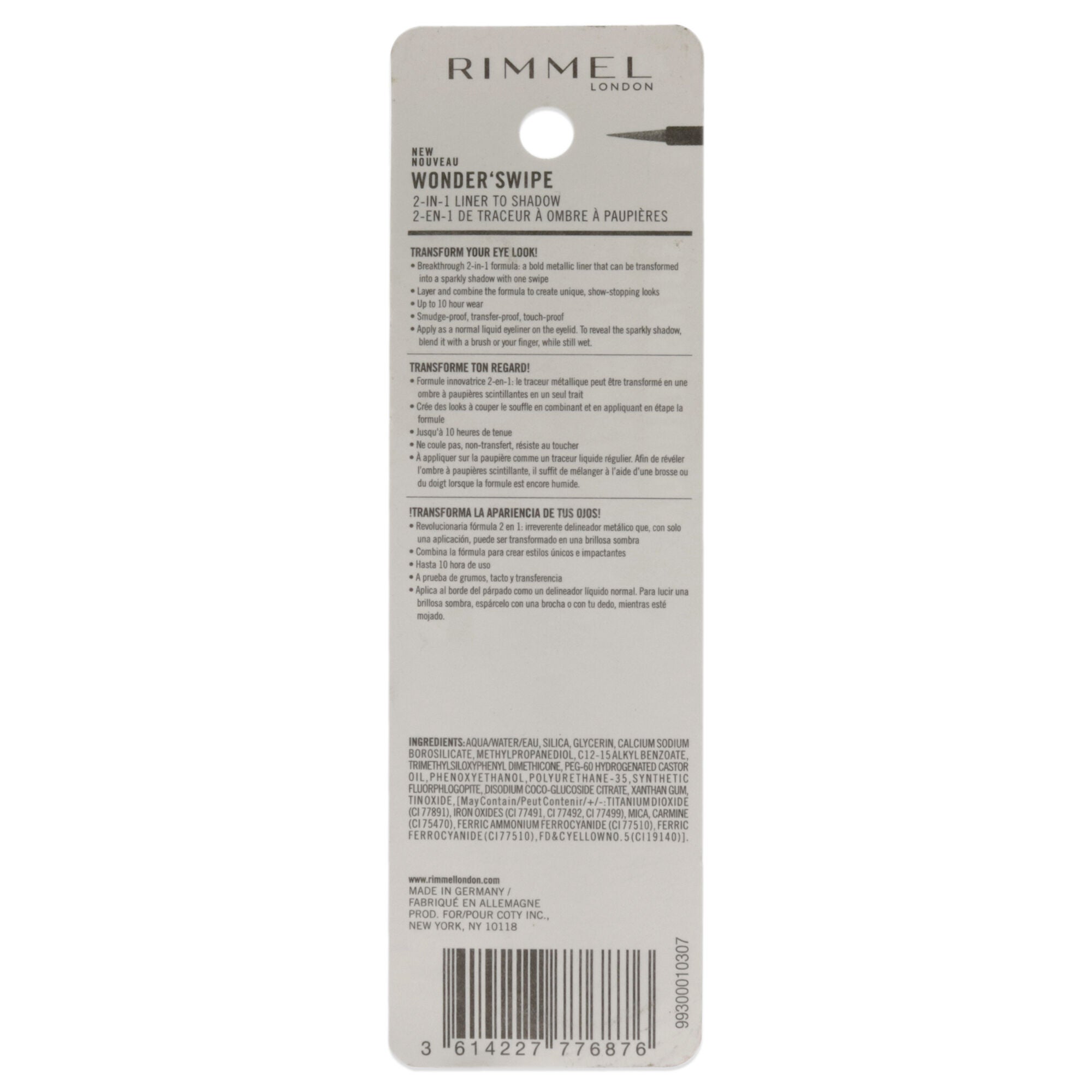 Wonder Swipe 2-in-1 Liner to Shadow - 007 Crave Me by Rimmel London for Women - 0.058 oz Eyeliner, See Description, alternate image number 2