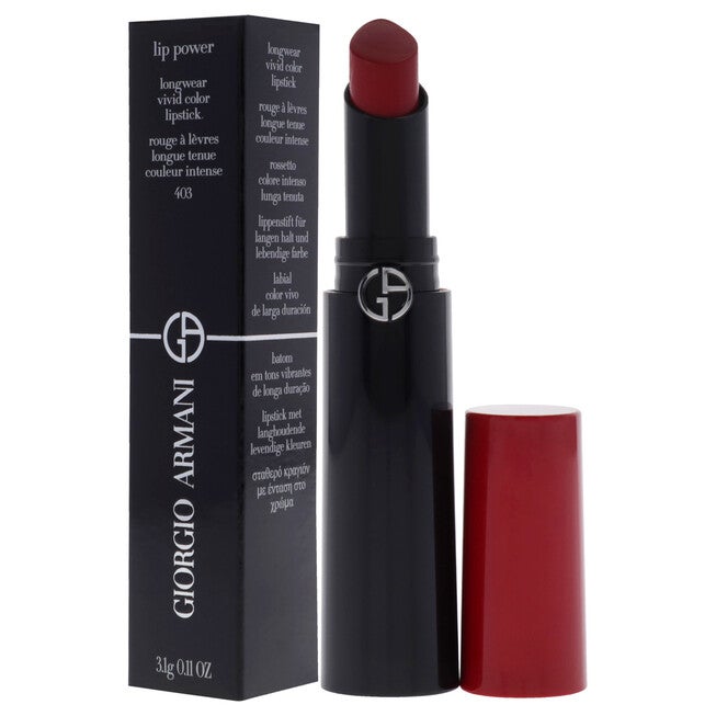 Lip Power Longwear Vivid Color Lipstick - 403 Fighter by Giorgio Armani for Women - 0.11 oz Lipstick, , alternate image number null