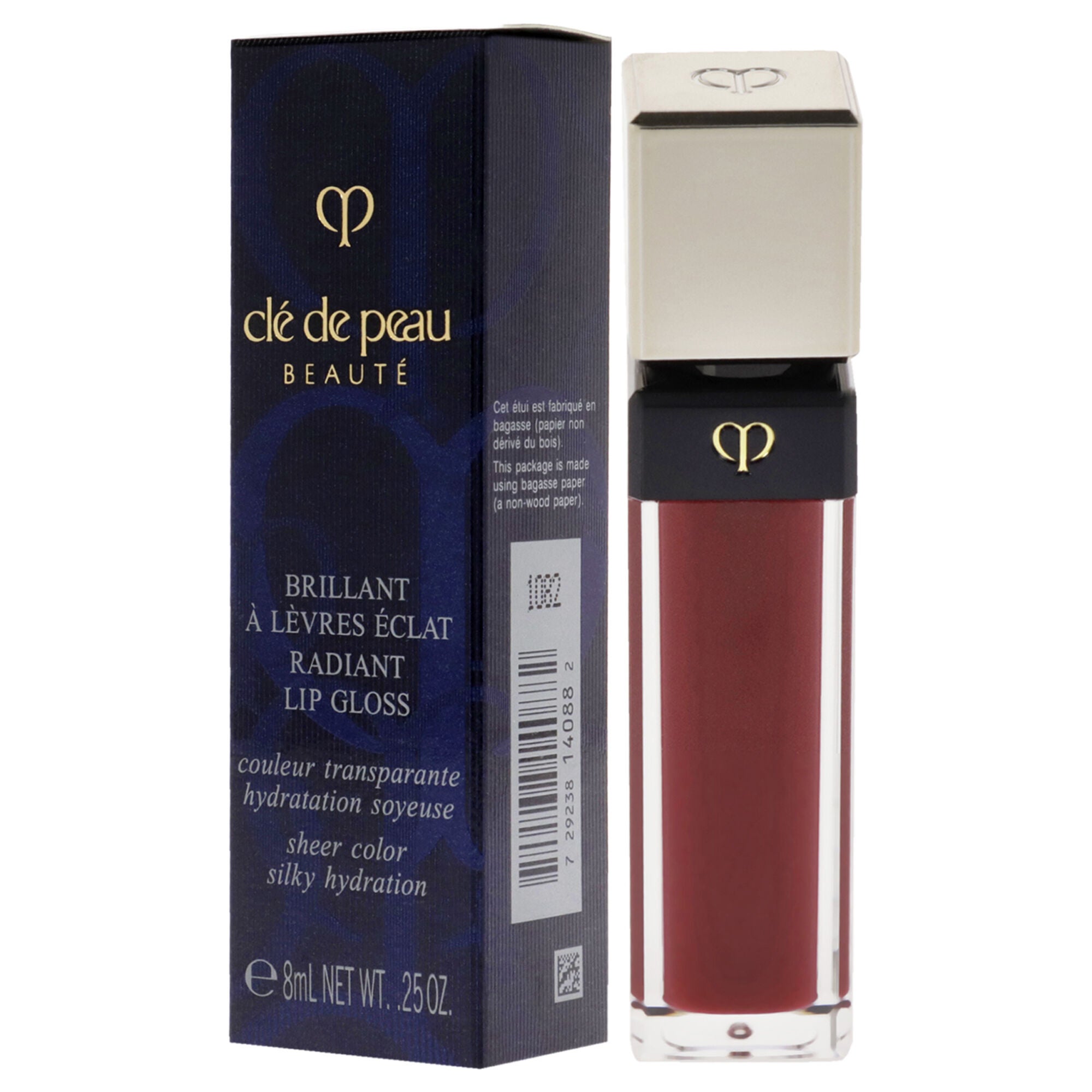 Radiant Lip Gloss - 8 Fire Ruby by Cle De Peau for Women - 0.25 oz Lip Gloss, See Description, alternate image number 3