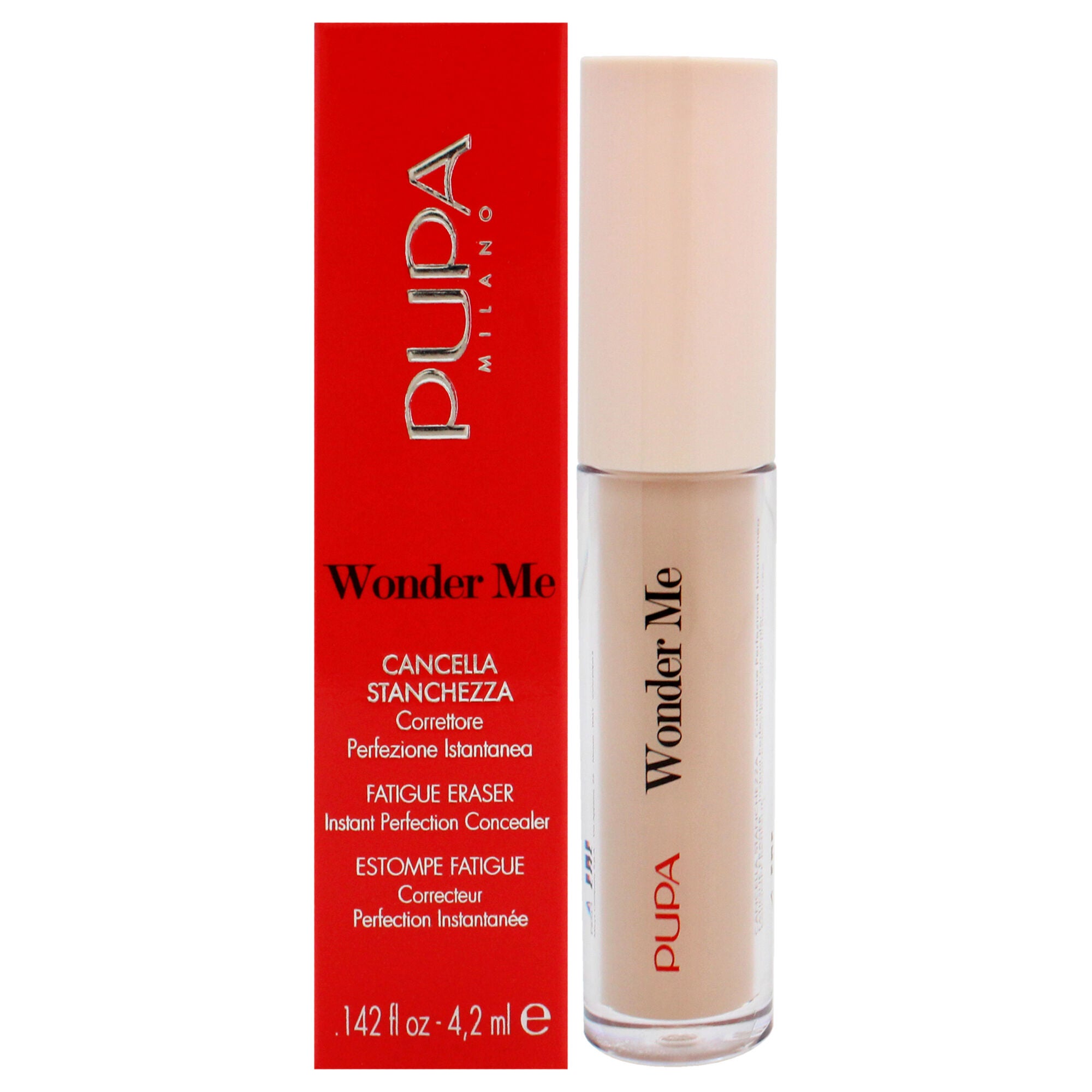 Wonder Me Fatigue Eraser - 020 Medium Gold Beige by Pupa Milano for Women - 0.142 oz Concealer, See Description, hi-res image number 0