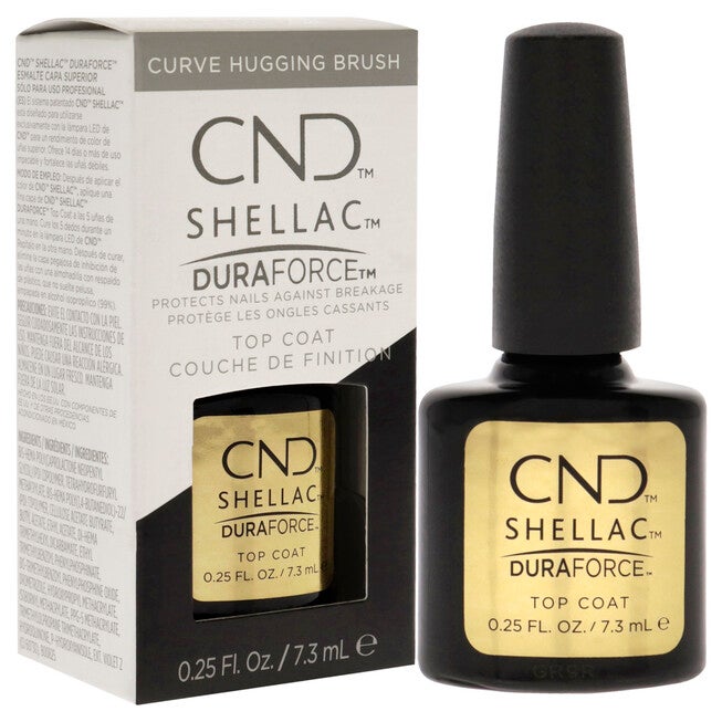 Shellac Nail Color - Duraforce Top Coat by CND for Women - 0.25 oz Nail Polish, NA, alternate image number null