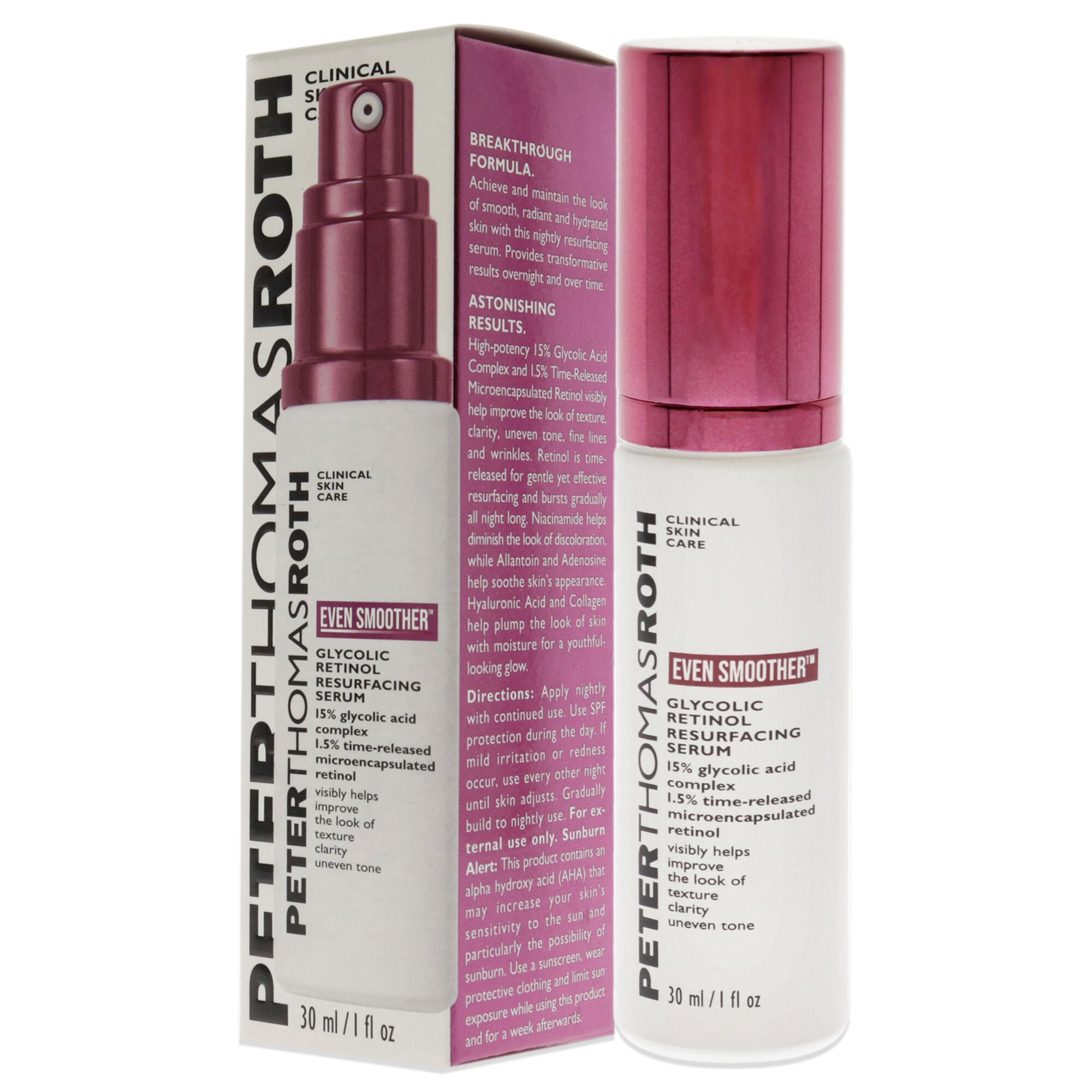 Even Smoother Glycolic Retinol Resurfacing Serum by Peter Thomas Roth for Women - 1 oz Serum, See Description, alternate image number 3