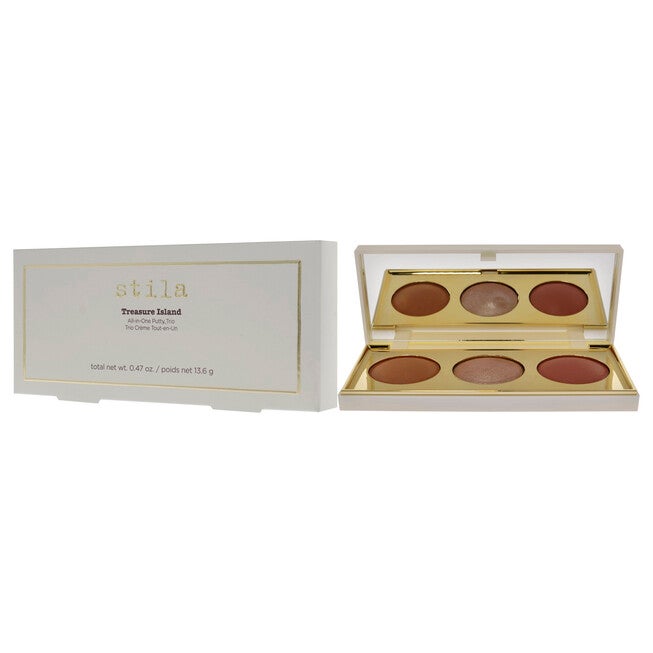 Treasure Island All-in-One Putty Trio Palette by Stila for Women - 0.47 oz Makeup, NA, alternate image number null