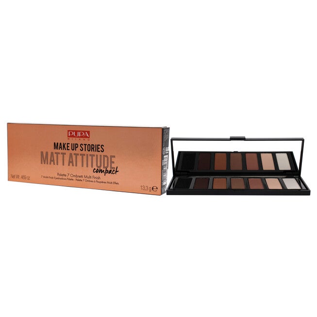 Make Up Stories Compact Palette - 003 Matt Attitude by Pupa Milano for Women - 0.469 oz Eye Shadow, NA, alternate image number null
