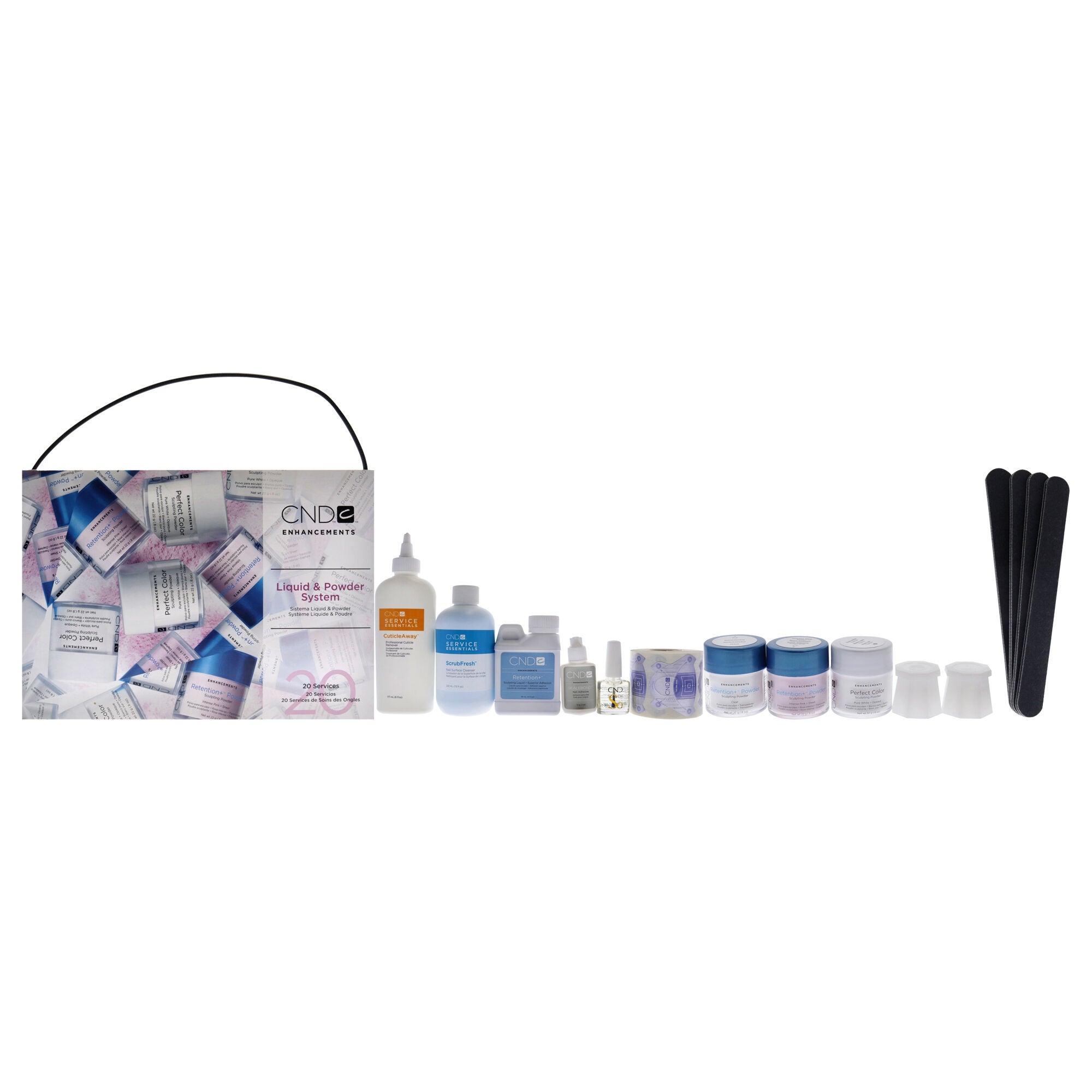 Liquid and Powder System Kit by CND for Women - 20 Pc, See Description, hi-res image number 0