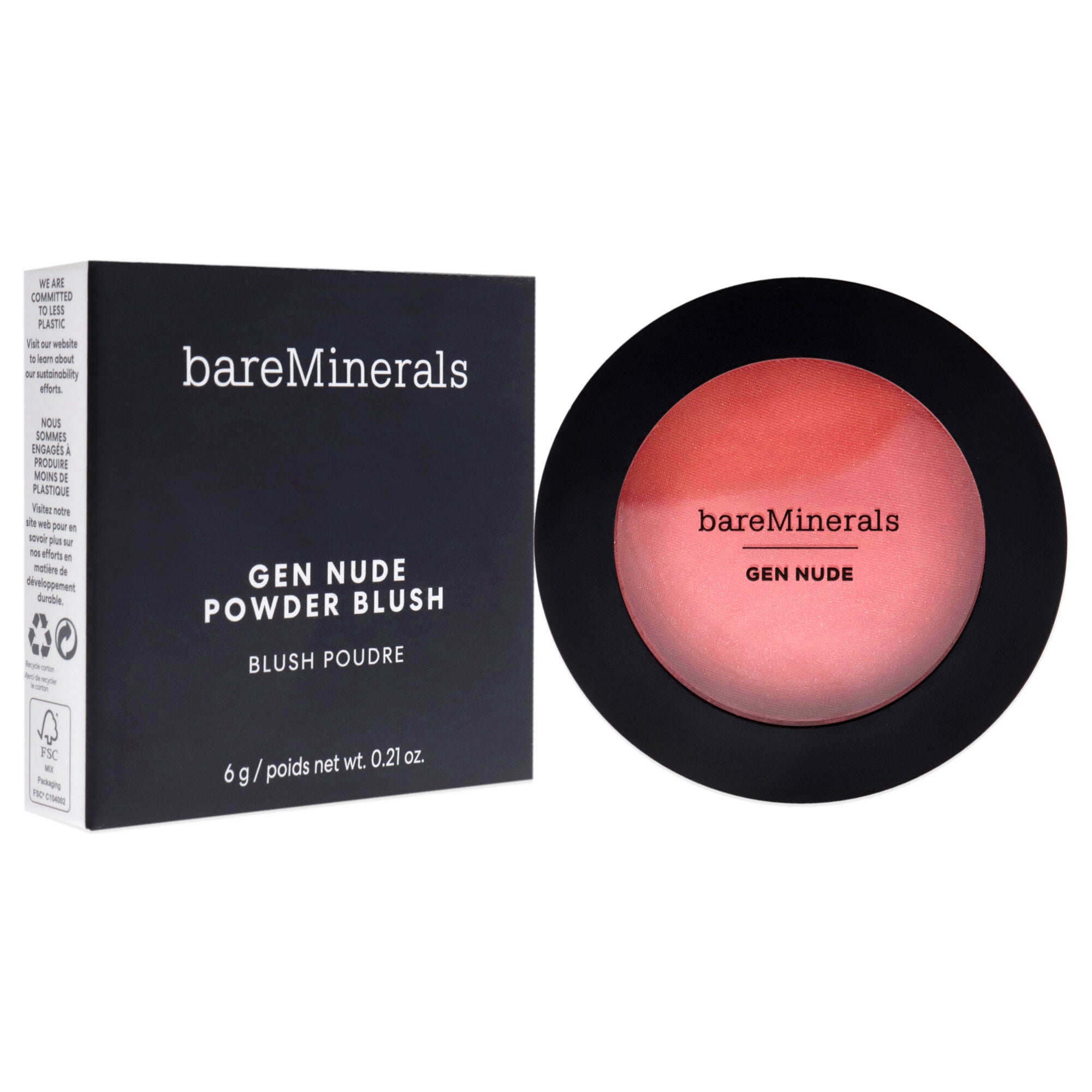 Gen Nude Powder Blush - Peachy Keen by bareMinerals for Women - 0.21 oz Blush, See Description, alternate image number 2