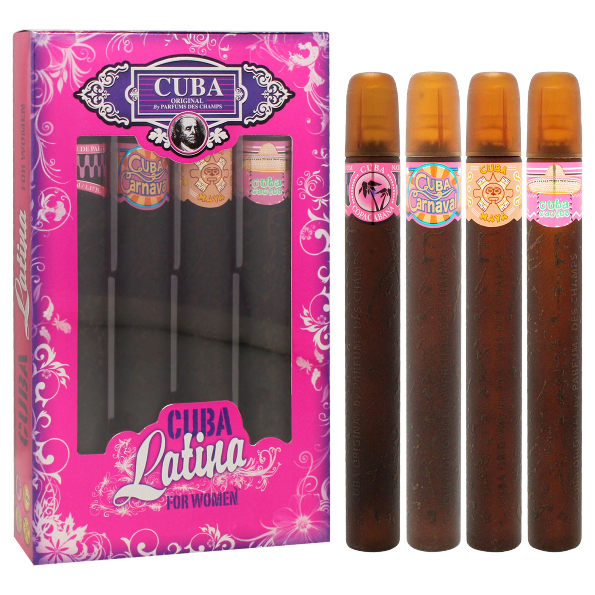 Cuba Latino Collection by Cuba for Women - 4 Pc Gift Set, See Description, alternate image number 2