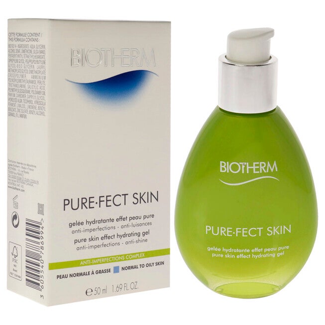 Pure-Fect Skin Pure Skin Effect Hydrating Gel - Normal to Oily Skin by Biotherm for Unisex - 1.69 oz Gel, NA, alternate image number null