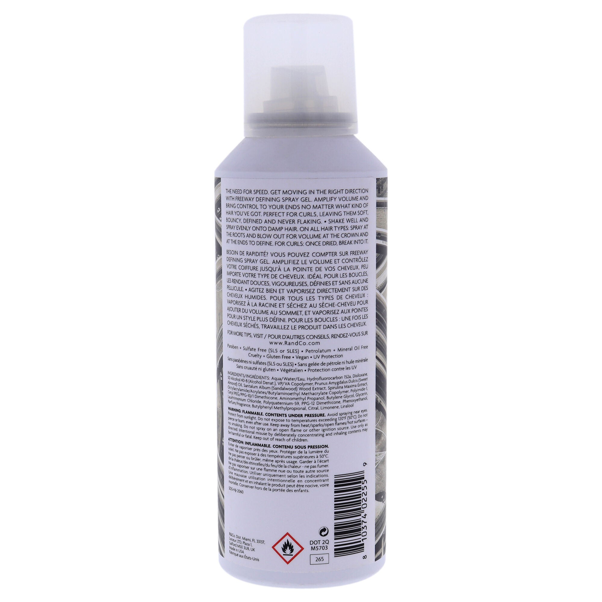 Freeway Defining Spray Gel by R+Co for Unisex - 5 oz Gel, See Description, alternate image number 1