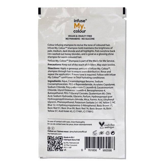 Gold Shampoo by Infuse My Colour for Unisex - 15 ml Shampoo, NA, alternate image number null