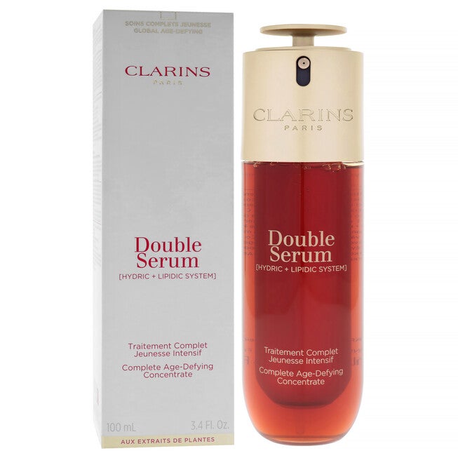 Double Serum Complete Age Control Concentrate by Clarins for Unisex - 3.3 oz Serum, See Description, alternate image number 4