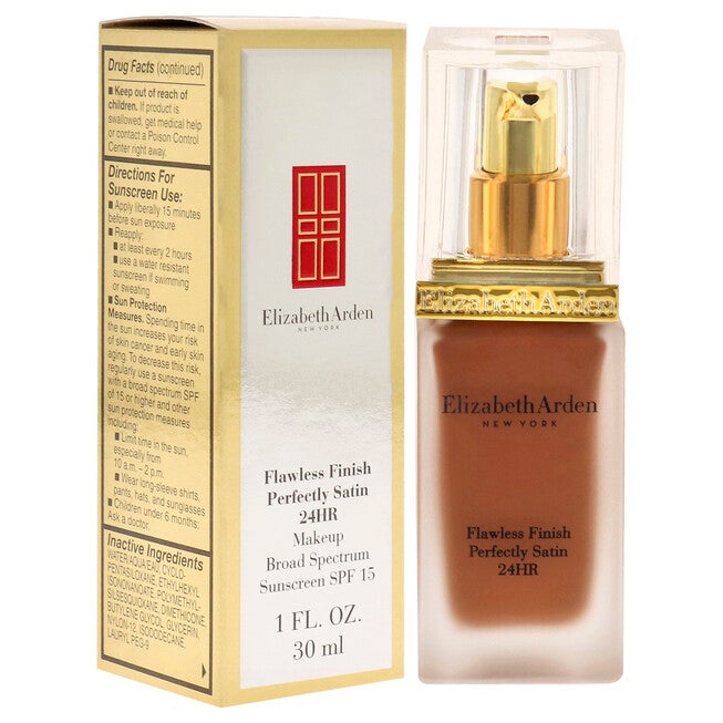 Flawless Finish Perfectly Satin 24HR Makeup SPF 15 - 17 Cocoa by Elizabeth Arden for Women - 1 oz Foundation, , alternate image number null