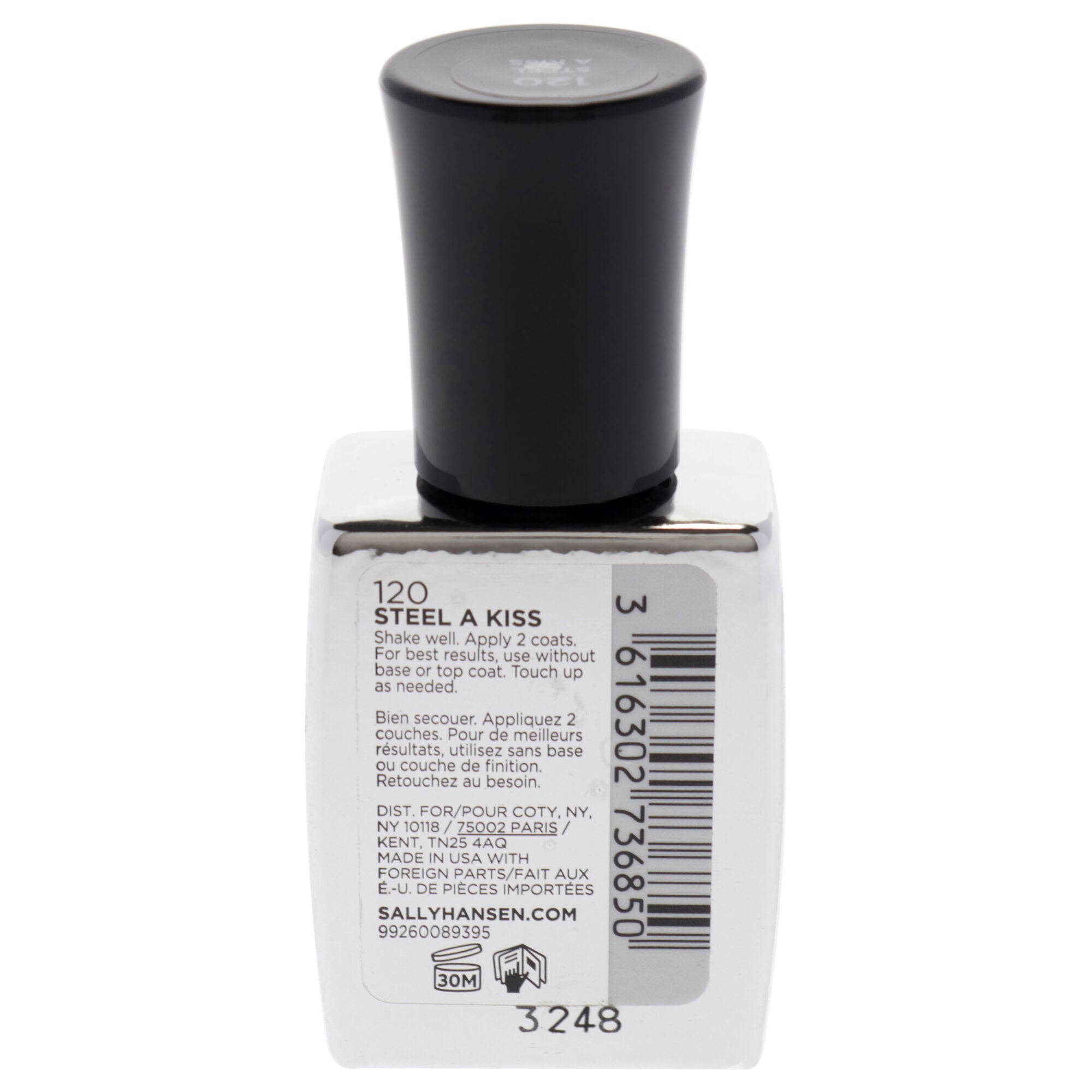 Color Foil Nail Makeup - 120 Steel A Kiss by Sally Hansen for Women - 0.33 oz Nail Polish, See Description, alternate image number 1