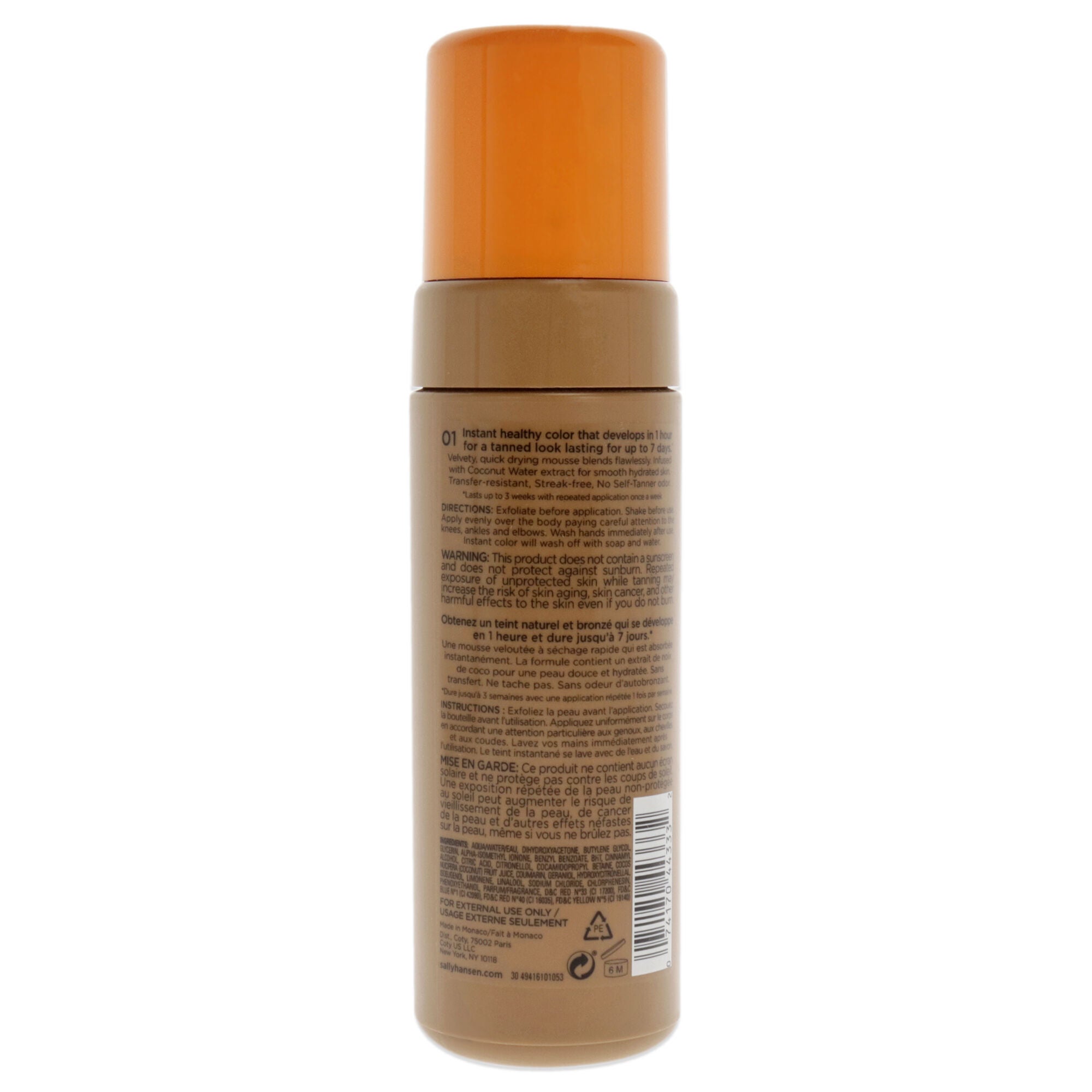 Airbrush Sun Mousse - 01 Medium by Sally Hansen for Women - 5 oz Bronzer, See Description, alternate image number 1