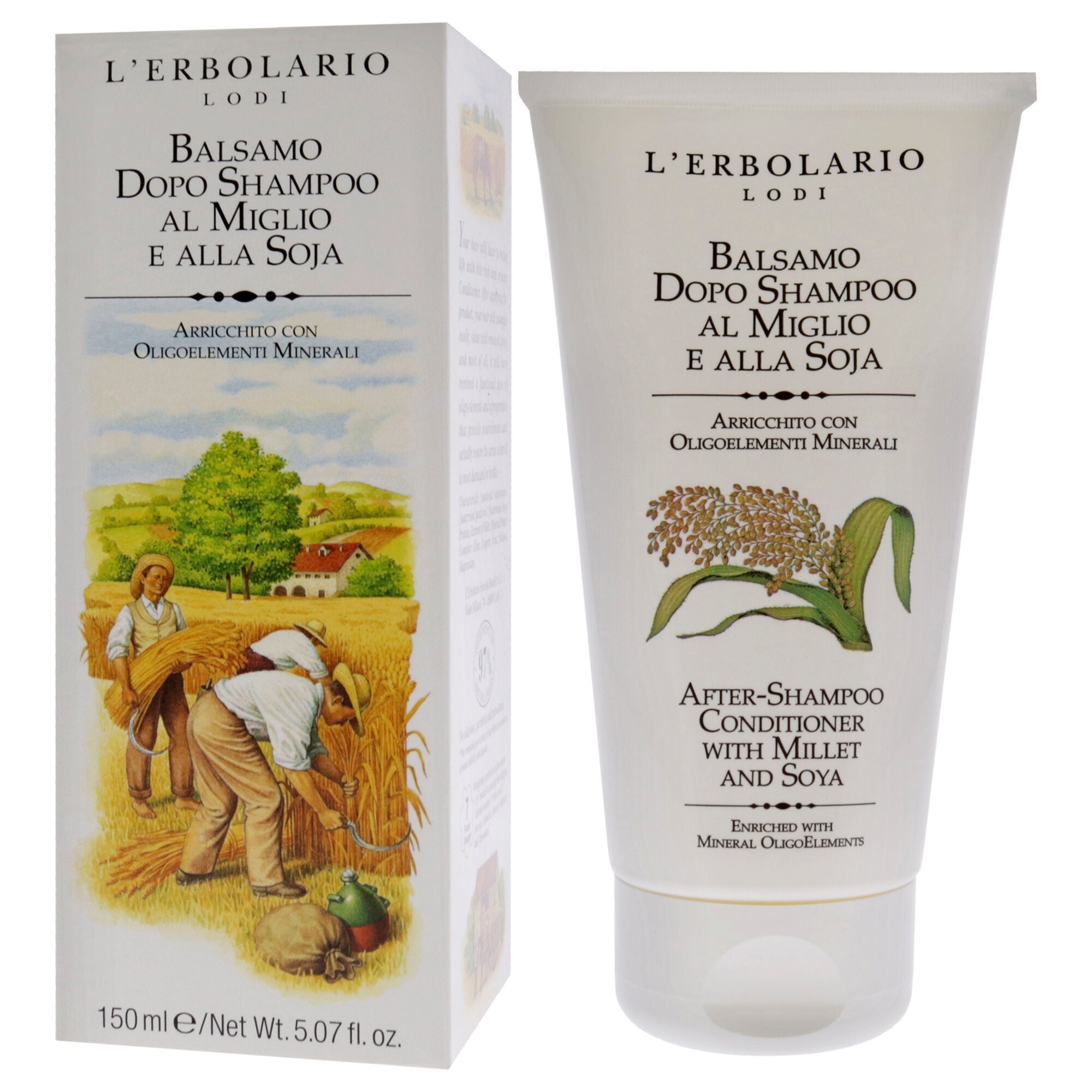 After-Shampoo Conditioner - Millet and Soya by LErbolario for Unisex - 5.07 oz Conditioner, See Description, alternate image number 3