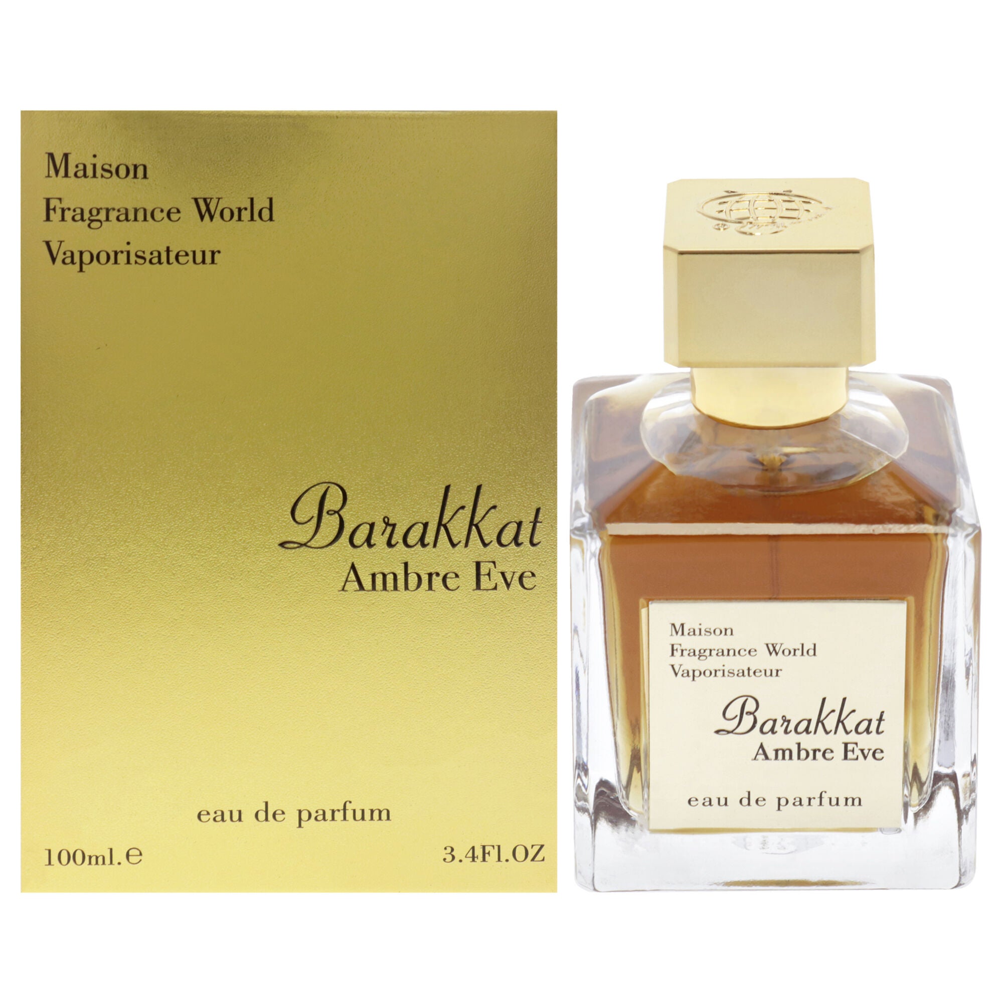 Maison Barakkat Amber Eve by Fragrance World for Unisex - 3.4 oz EDP Spray, See Description, hi-res image number 0