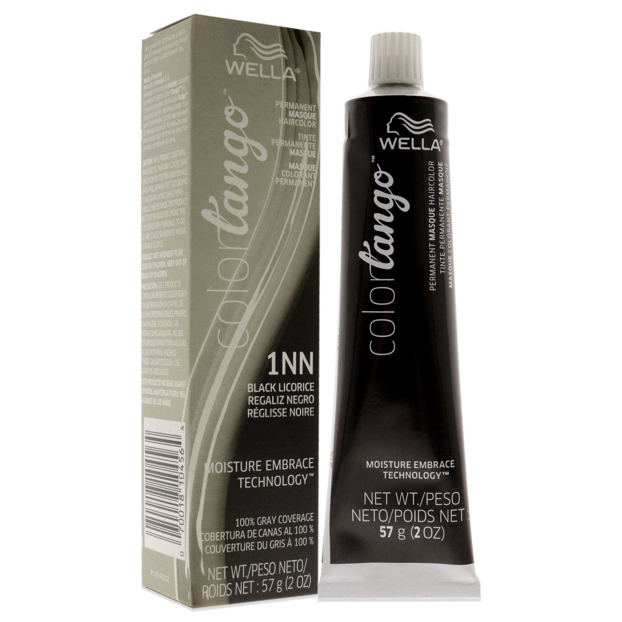 Color Tango Permanent Hair Color - 1NN Black Intense Neutral by Wella for Unisex - 2 oz Hair Color, See Description, alternate image number 2