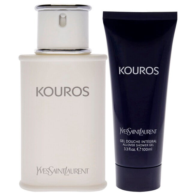Kouros by Yves Saint Laurent for Men - 2 Pc Gift Set 3.3oz EDT Spray, 3.3oz Hair And Body Wash, NA, alternate image number null