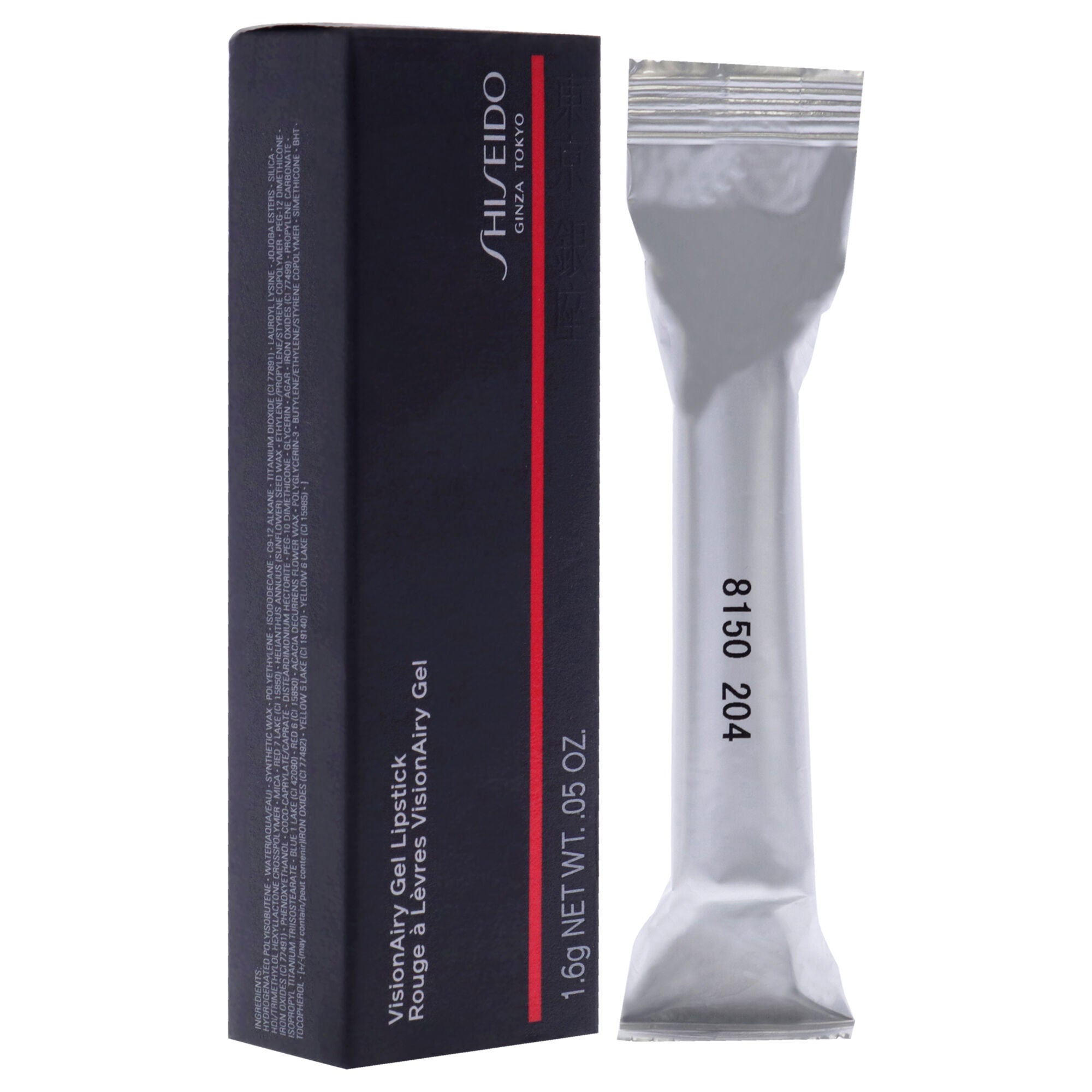 VisionAiry Gel Lipstick - 204 Scarlet Rush by Shiseido for Women - 0.05 oz Lipstick, See Description, alternate image number 1