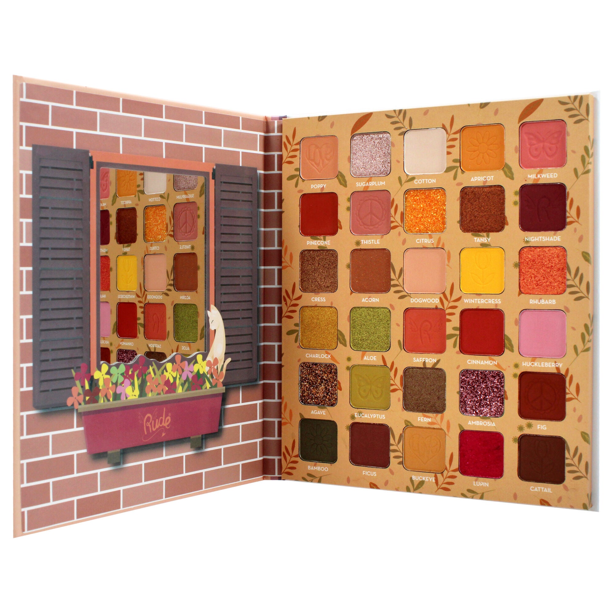 Flower Child 30 Pressed Pigment and Shadows - Potpourri by Rude Cosmetics for Women - 1.058 oz Eye Shadow, See Description, alternate image number 4