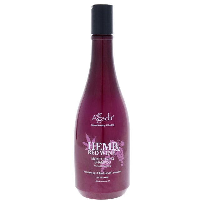 Hemp and Red Wine Moisturizing Shampoo by Agadir for Unisex - 14.5 oz Shampoo, NA, hi-res image number null