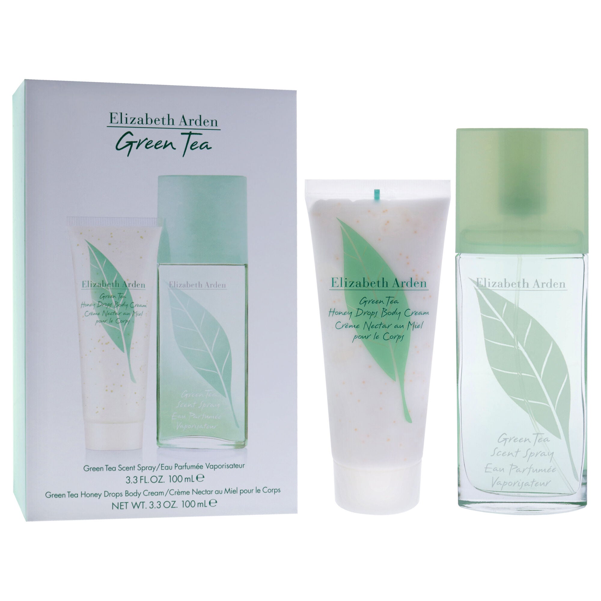 Green Tea by Elizabeth Arden for Women - 2 Pc Gift Set 3.3oz Scent Spray, 3.3oz Body Lotion, See Description, alternate image number 1