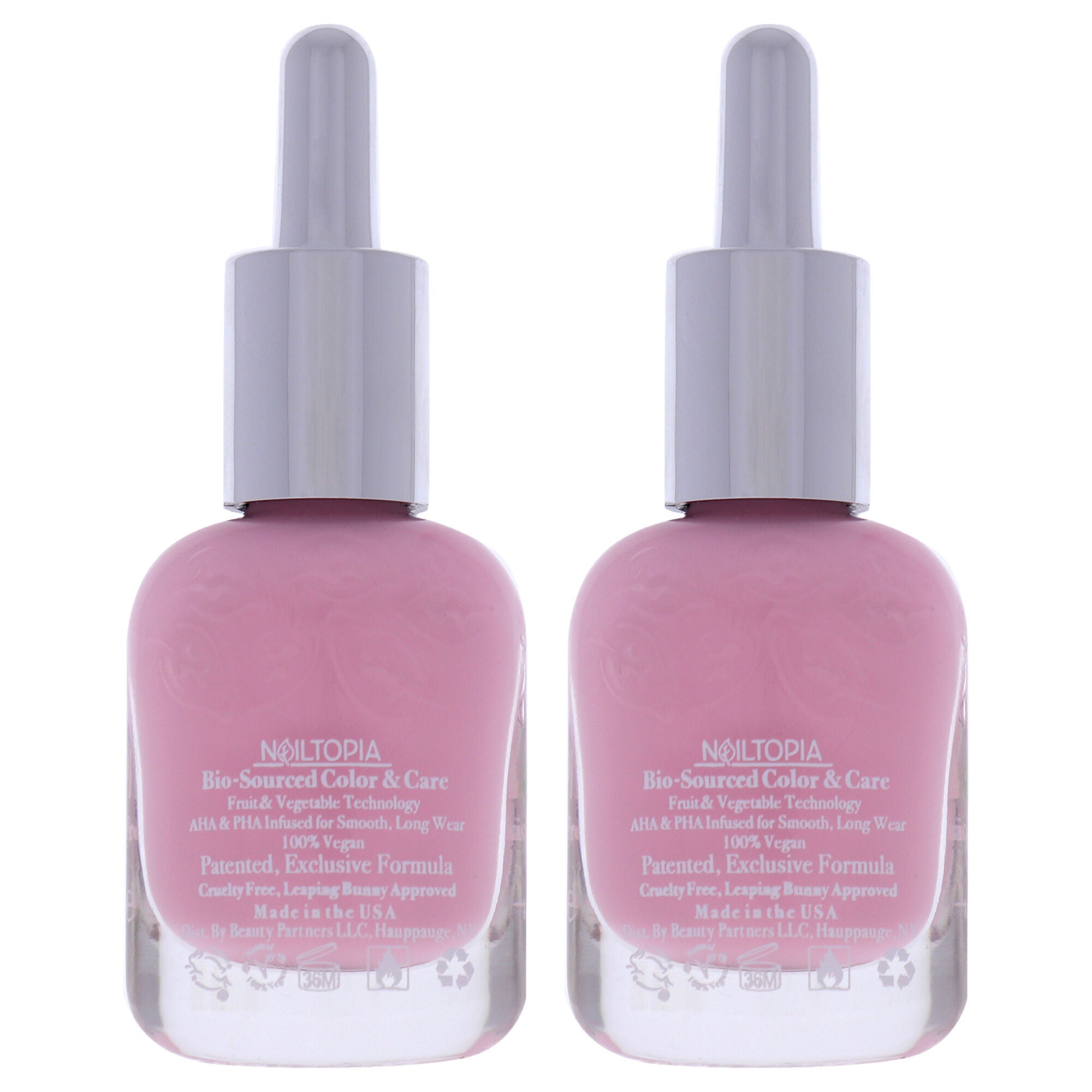 Bio-Sourced Chip Free Nail Lacquer - Do or FiDi by Nailtopia for Women - 0.41 oz Nail Polish - Pack of 2, , alternate image number 3