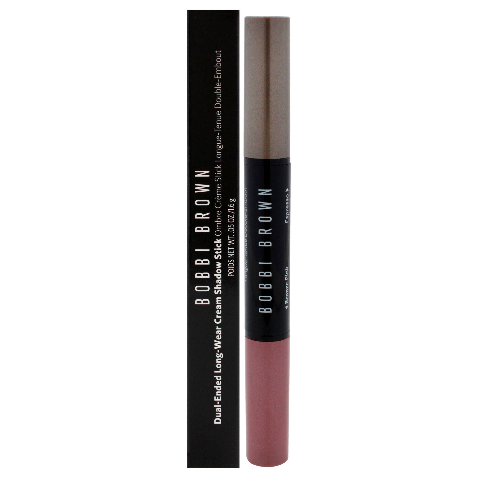 Dual-Ended Long-Wear Cream Shadow Stick - Bronze Pink-Espresso Matte by Bobbi Brown for Women - 0.05 oz Eye Shadow, See Description, hi-res image number 0
