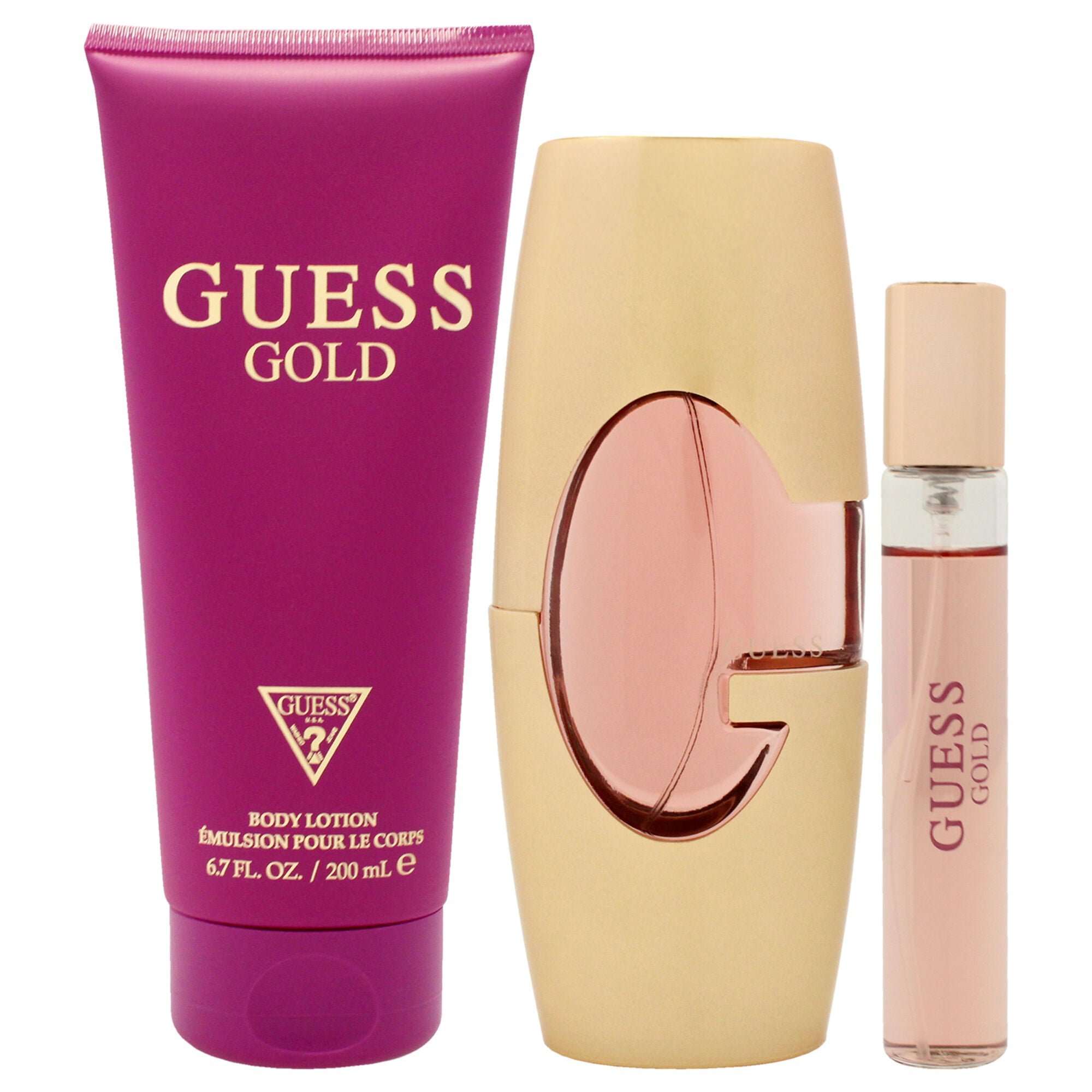 Guess Gold by Guess for Women - 3 Pc Gift Set 2.5oz EDP Spray, 0.5oz Travel Spray, 6.7oz Body Lotion, See Description, alternate image number 4