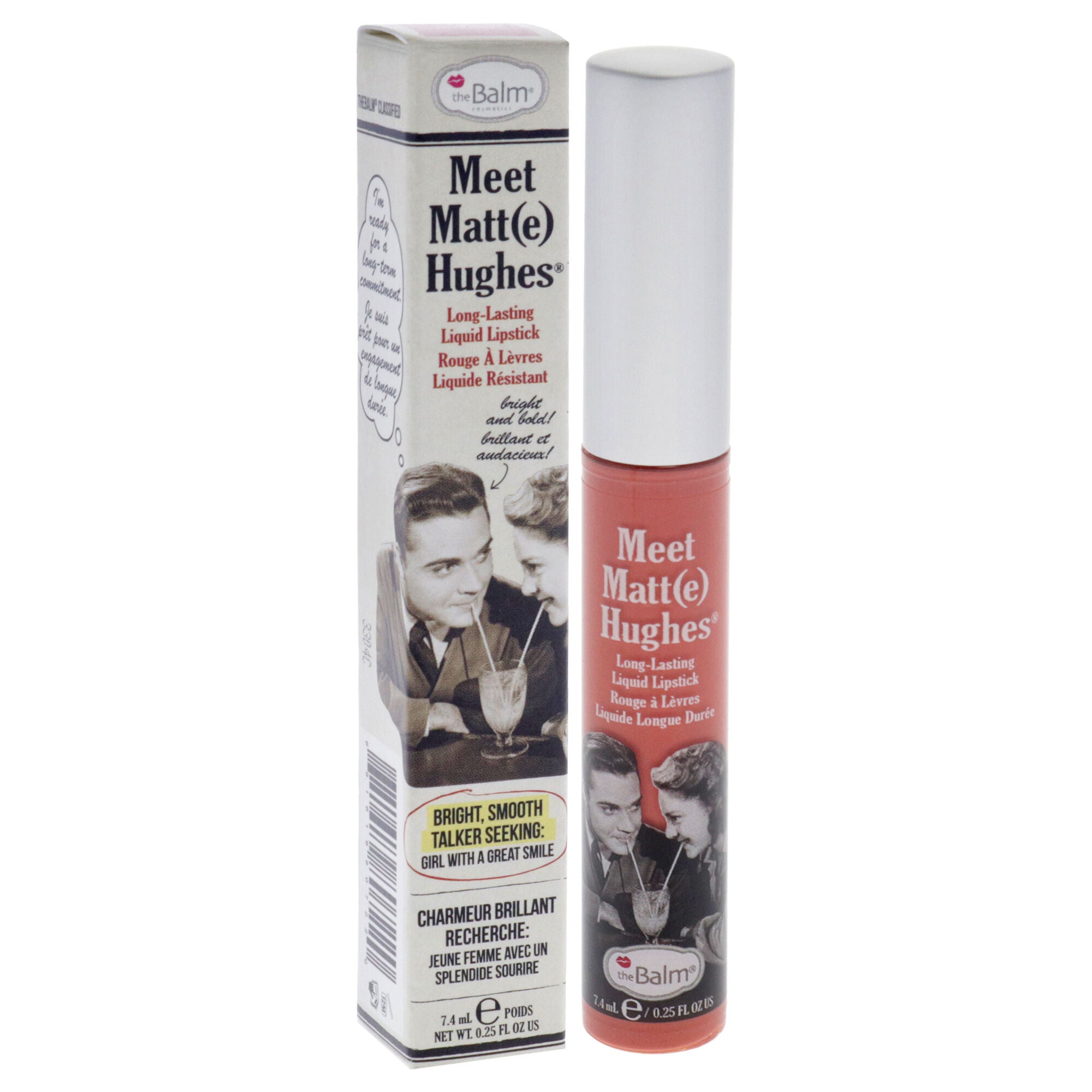 Meet Matte Hughes Long Lasting Liquid Lipstick - Doting by the Balm for Women - 0.25 oz Lip Gloss, See Description, alternate image number 1