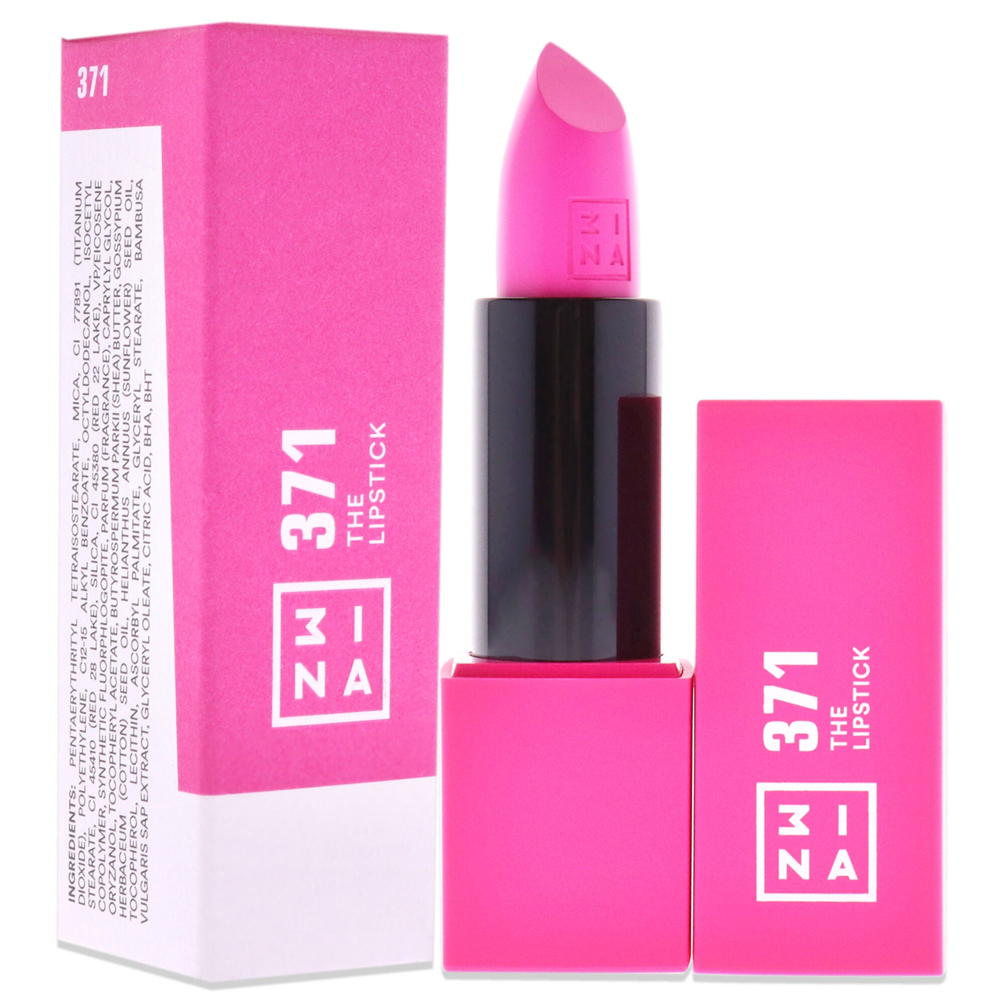 The Lipstick - 371 Hot Pink by 3INA for Women - 0.16 oz Lipstick, , alternate image number 6