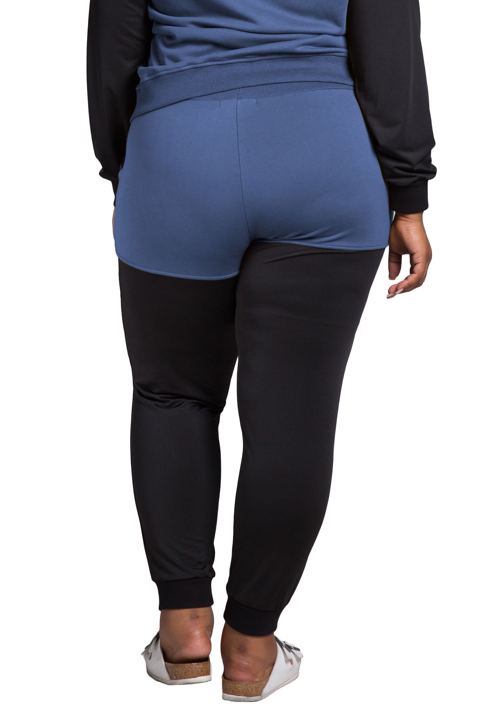 Women's Plus Size Contrast Blocked Jogger, , alternate image number 1