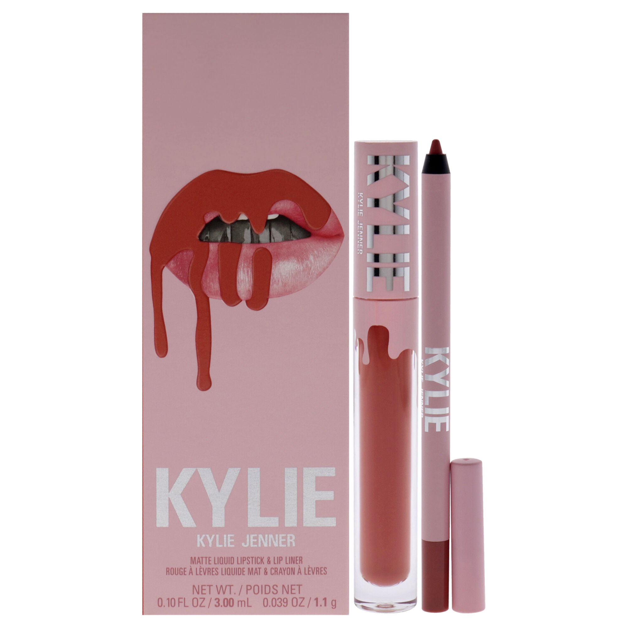 Matte Lip Kit - 505 Autumn by Kylie Cosmetics for Women - 2 Pc 0.10oz Matte Liquid Lipstick, 0.039oz Lip Liner, See Description, hi-res image number 0