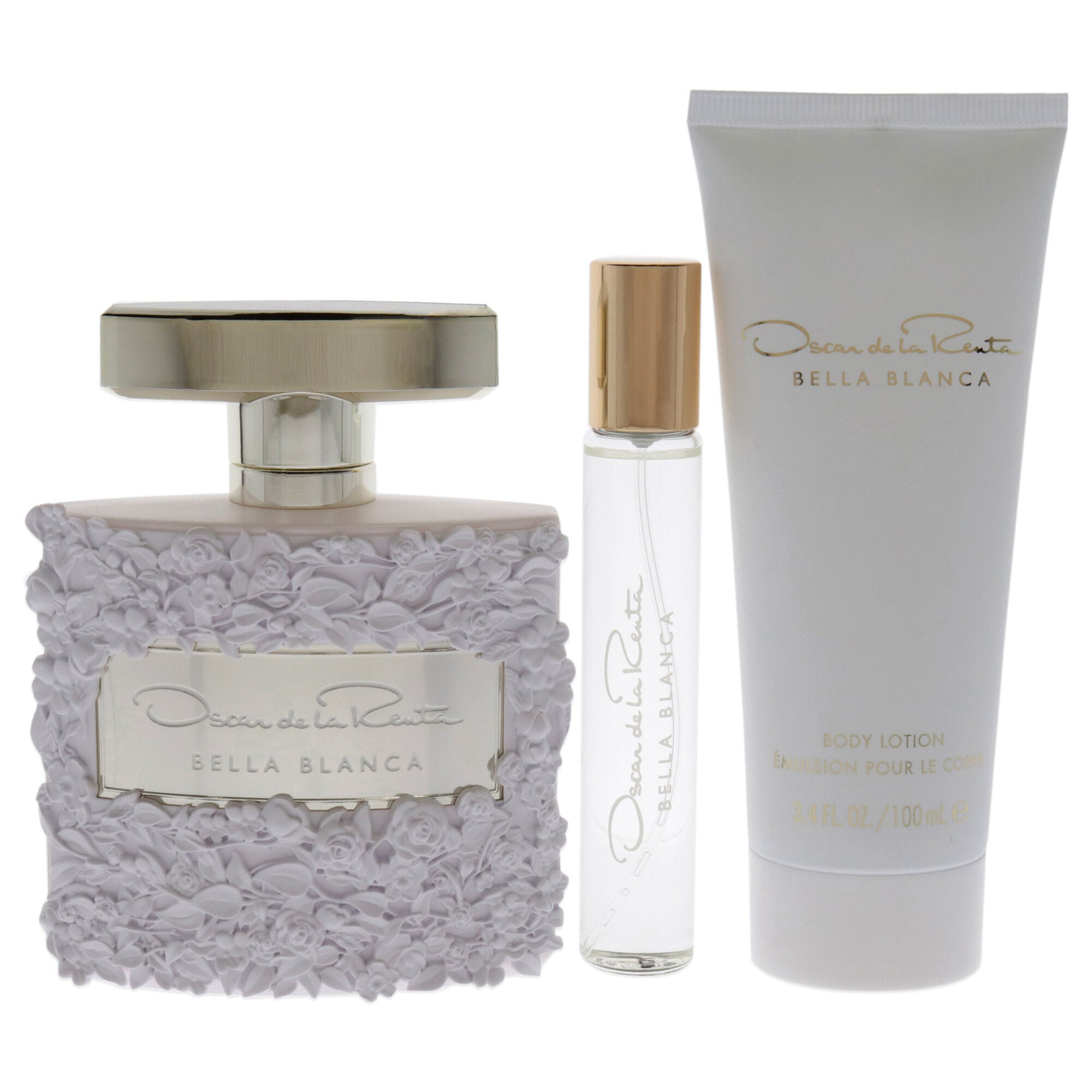 Bella Blanca by Oscar De La Renta for Women - 3 Pc Gift Set 3.4oz EDP Spray, 0.5oz EDP Spray, 3.4oz Body Lotion, , alternate image number 4
