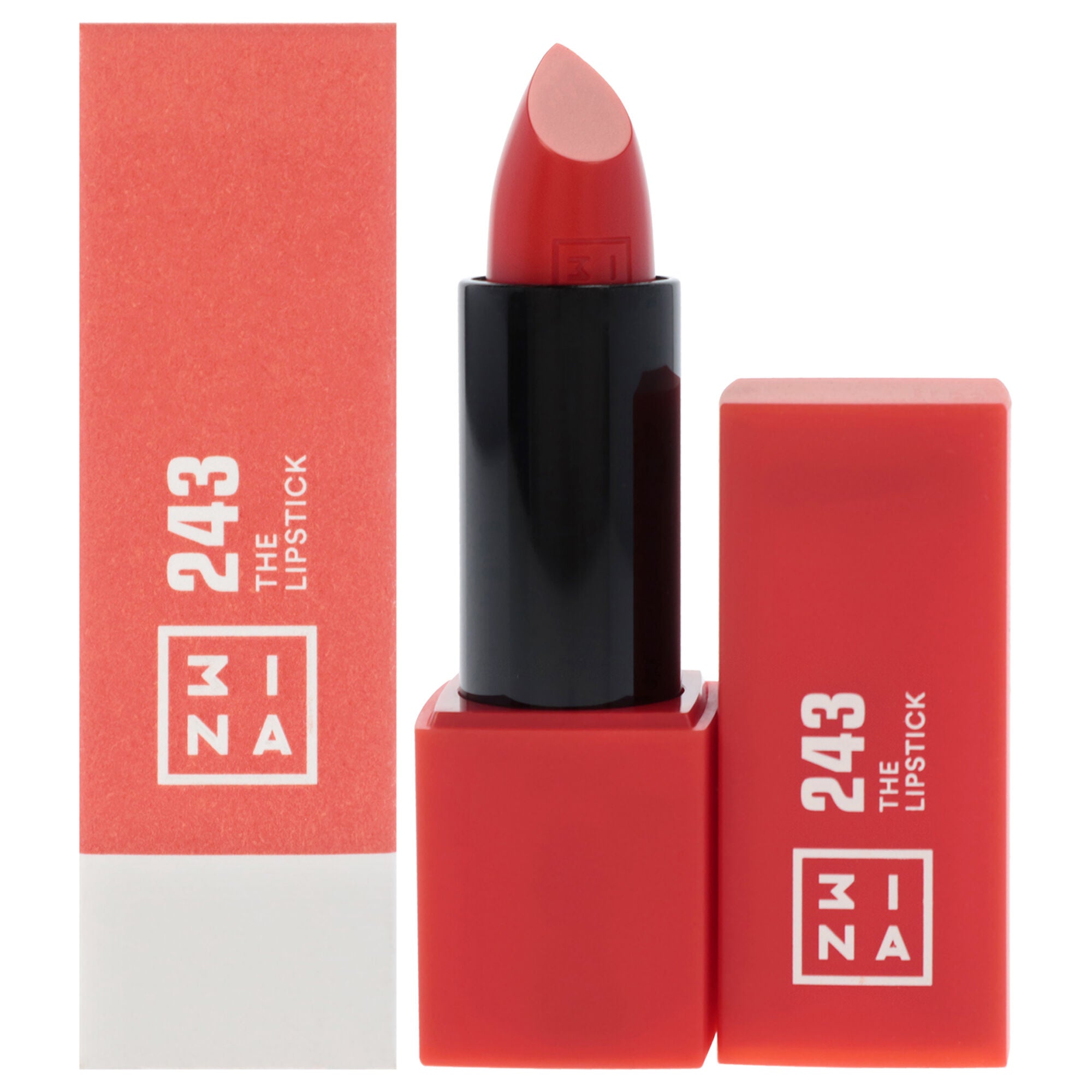 The Lipstick - 243 Shiny Coral Red by 3INA for Women - 0.11 oz Lipstick, See Description, hi-res image number 0