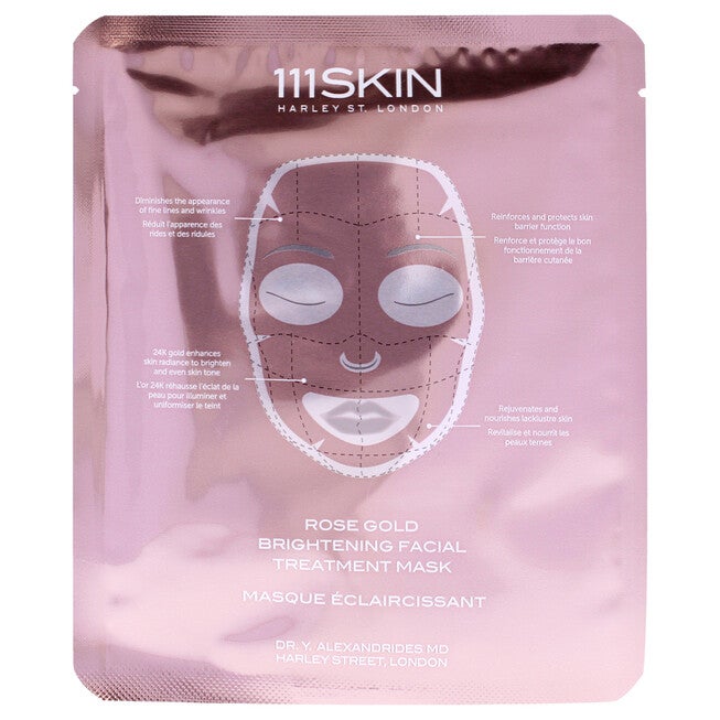 Rose Gold Brightening Facial Treatment Mask by 111Skin for Unisex - 5 Pc Mask, NA, alternate image number null