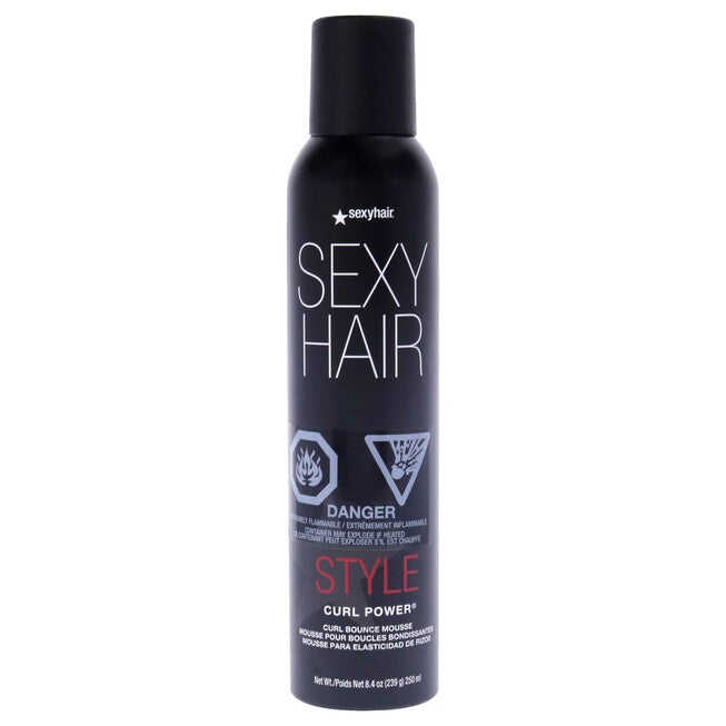 Curly Sexy Hair Curl Power Spray Foam by Sexy Hair for Unisex - 8.4 oz Mousse, See Description, hi-res image number null