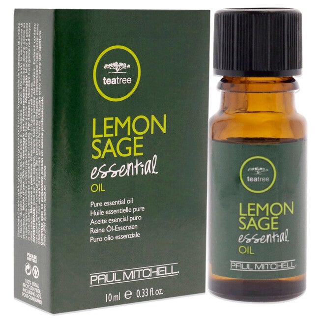 Tea Tree Essential Oil - Lemon Sage by Paul Mitchell for Unisex - 0.33 oz Oil, , alternate image number null