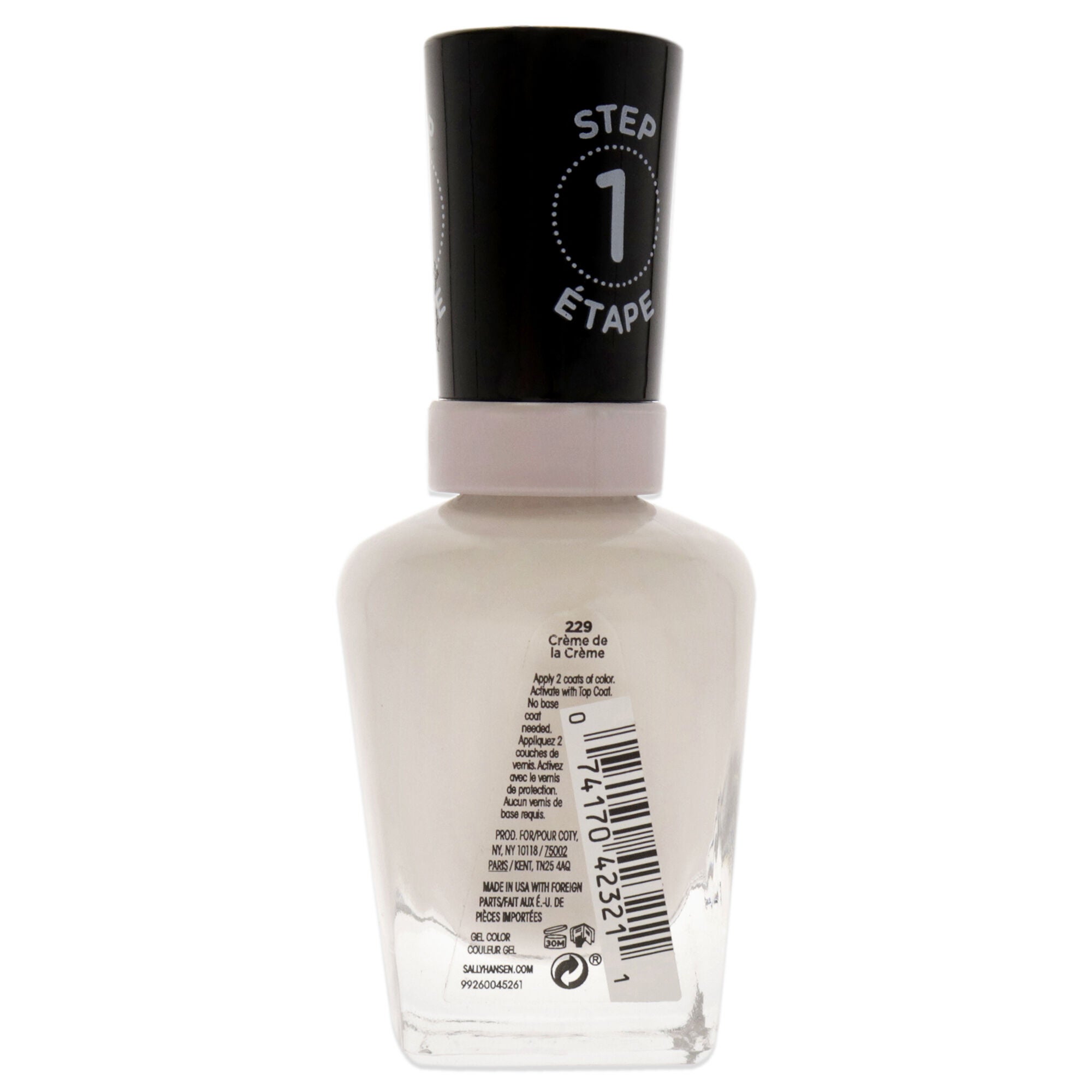 Miracle Gel - 229 Creme de La Creme by Sally Hansen for Women - 0.5 oz Nail Polish, See Description, alternate image number 2