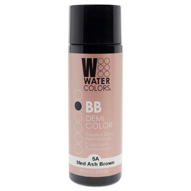 Watercolors BB Demi-Permanent Hair Color - 5A Medium Ash Brown by Tressa for Unisex - 2 oz Hair Color, NA, hi-res image number null
