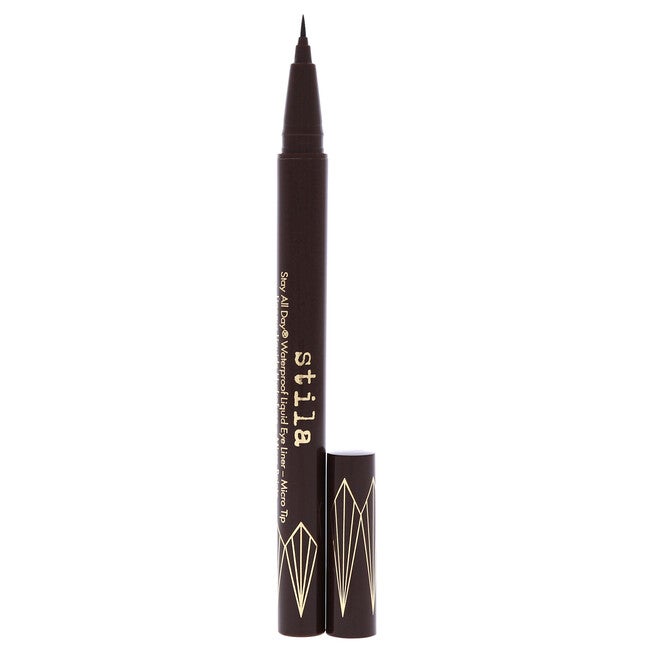Stay All Day Waterproof Liquid Eye Liner - Micro Tip Dark Brown by Stila for Women - 0.016 oz Eyeliner, NA, alternate image number null