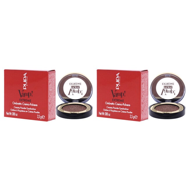 Vamp! Extreme Eyeshadow - 002 Extreme Copper by Pupa Milano for Women - 0.088 oz Eye Shadow - Pack of 2, , alternate image number null