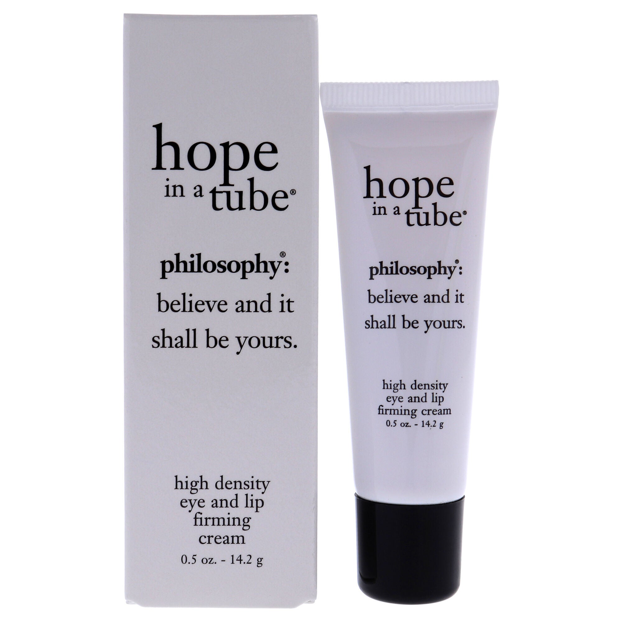 Hope In a Tube High-Density Eye and Lip Firming Cream by Philosophy for Women - 0.5 oz Cream, See Description, hi-res image number 0