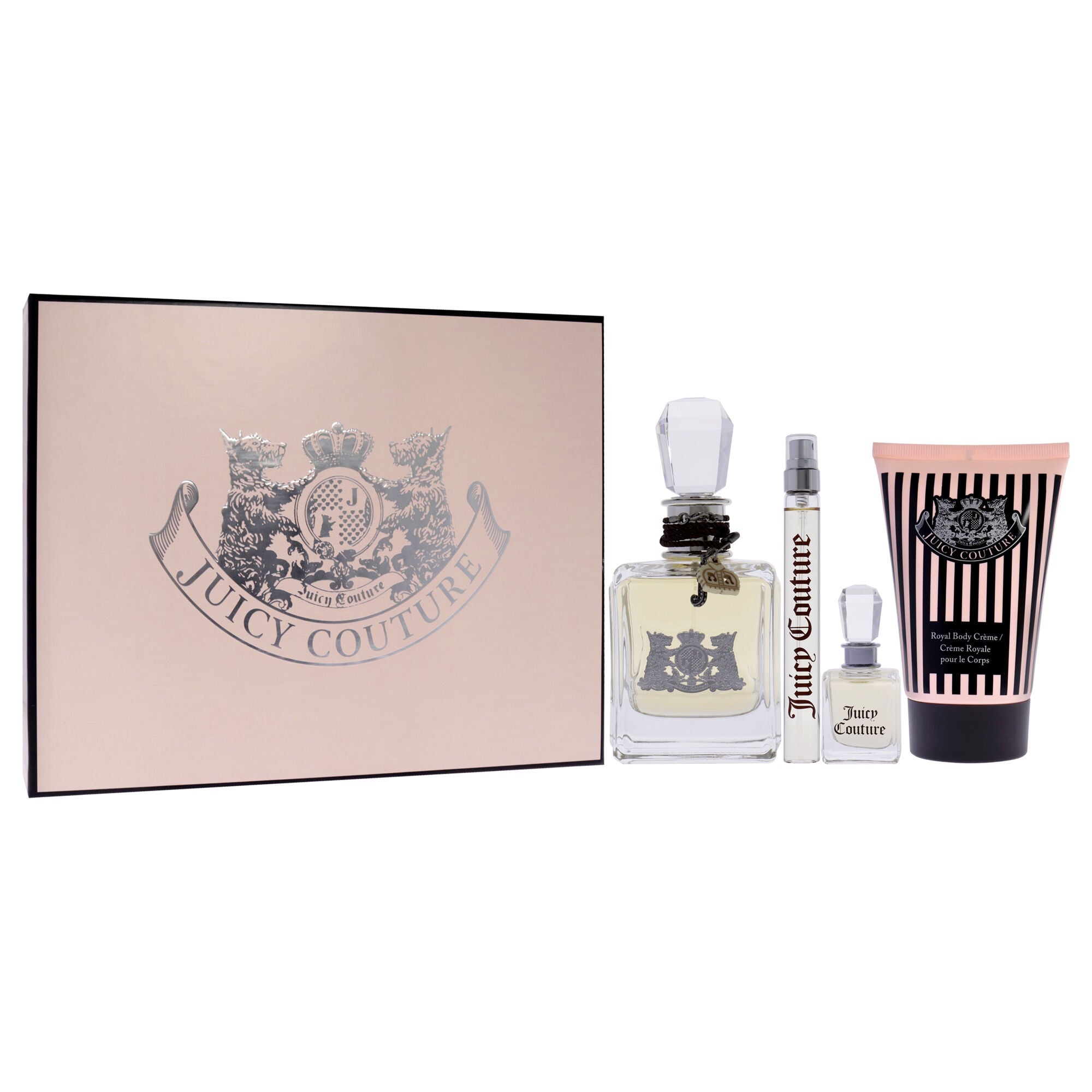 Juicy Couture by Juicy Couture for Women - 4 Pc Gift Set 3.4oz EDP Spray, 0.33oz EDP Spray, 0.17oz Deluxe Parfum Mini, 4.2oz Royal Body Cream, See Description, alternate image number 2